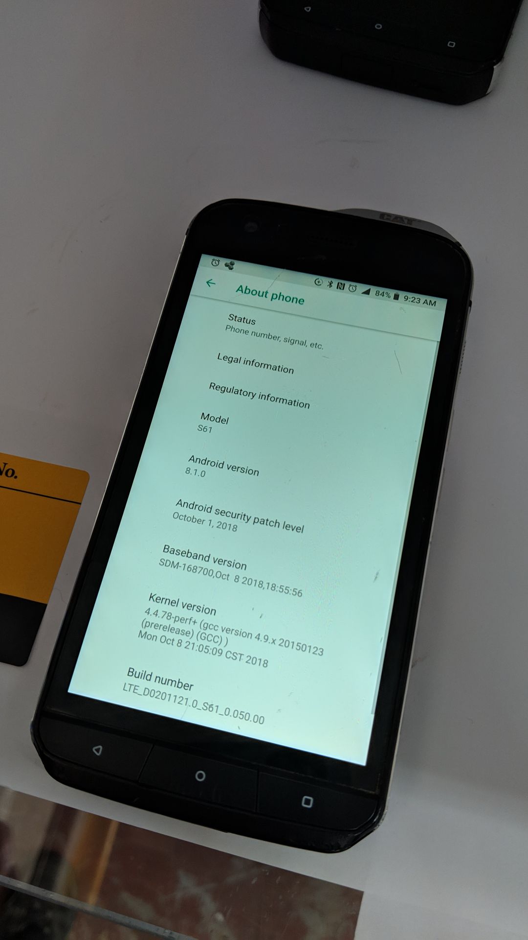 CAT S61 heavy-duty smartphone including USBC charging cable - Image 4 of 6