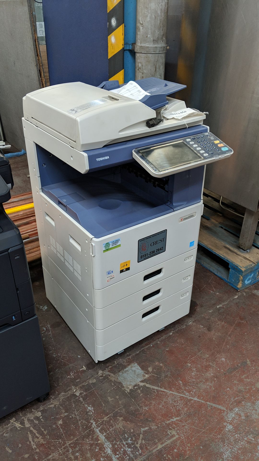 Toshiba e-STUDIO 2550C photocopier purchased new in February 2016 - Image 3 of 12