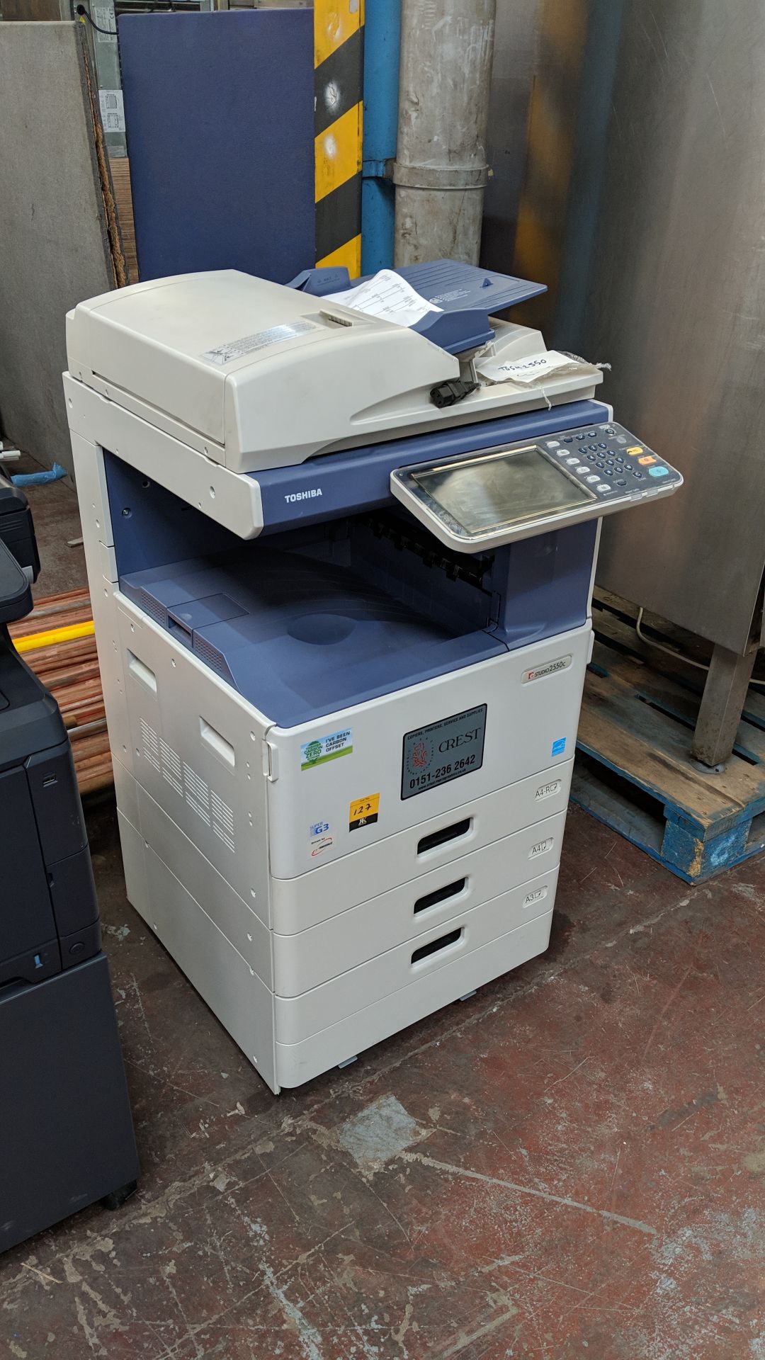 Toshiba e-STUDIO 2550C photocopier purchased new in February 2016 - Image 4 of 12