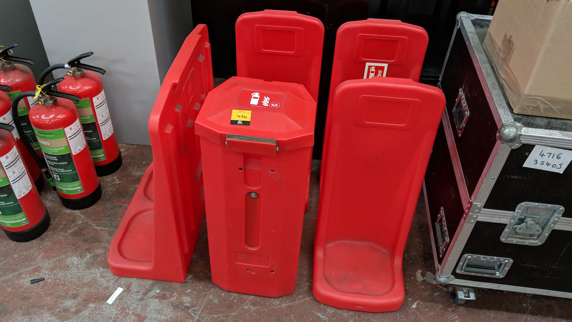 5 off assorted plastic fire extinguisher "stations" This lot is one of a number being sold on behalf - Image 3 of 4