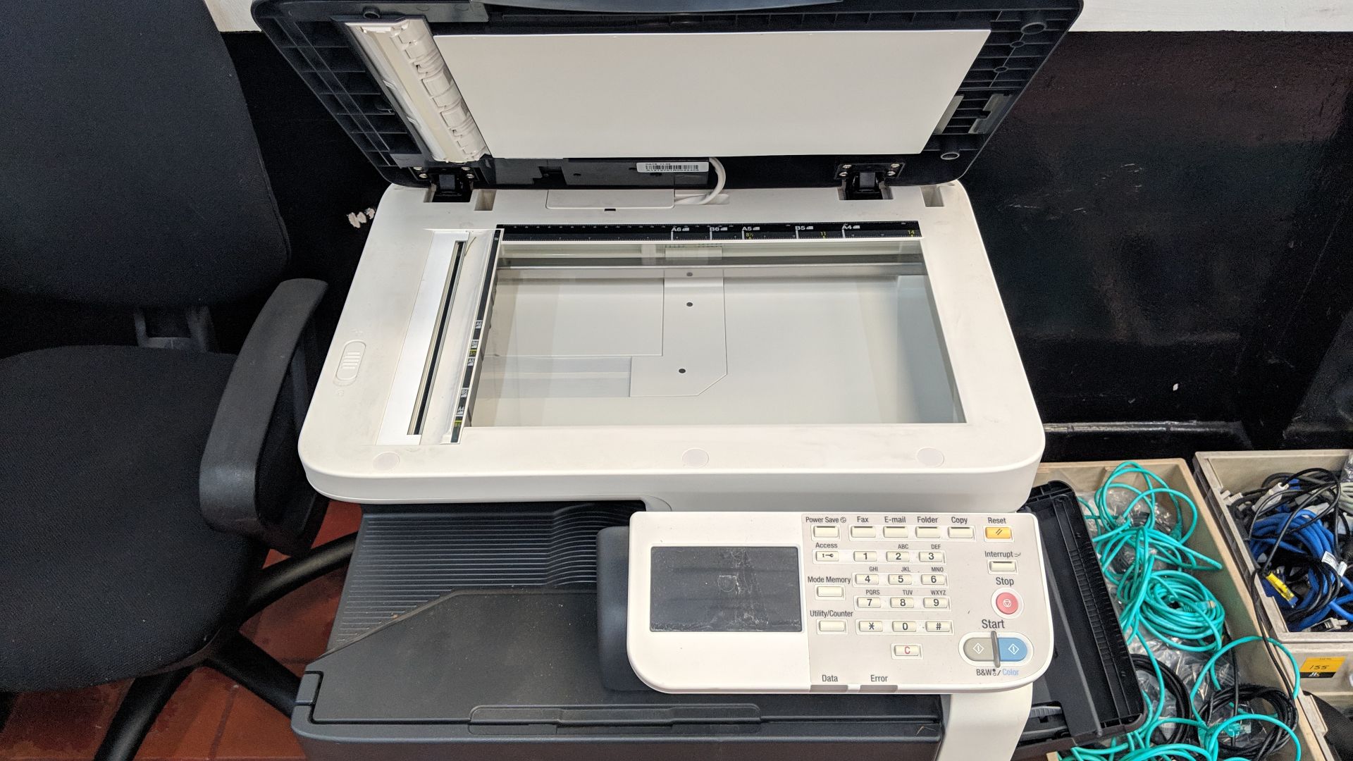 Konica Minolta Bizhub C35 floor standing multifunction copier/fax machine/printer/scanner IMPORTANT: - Image 6 of 6