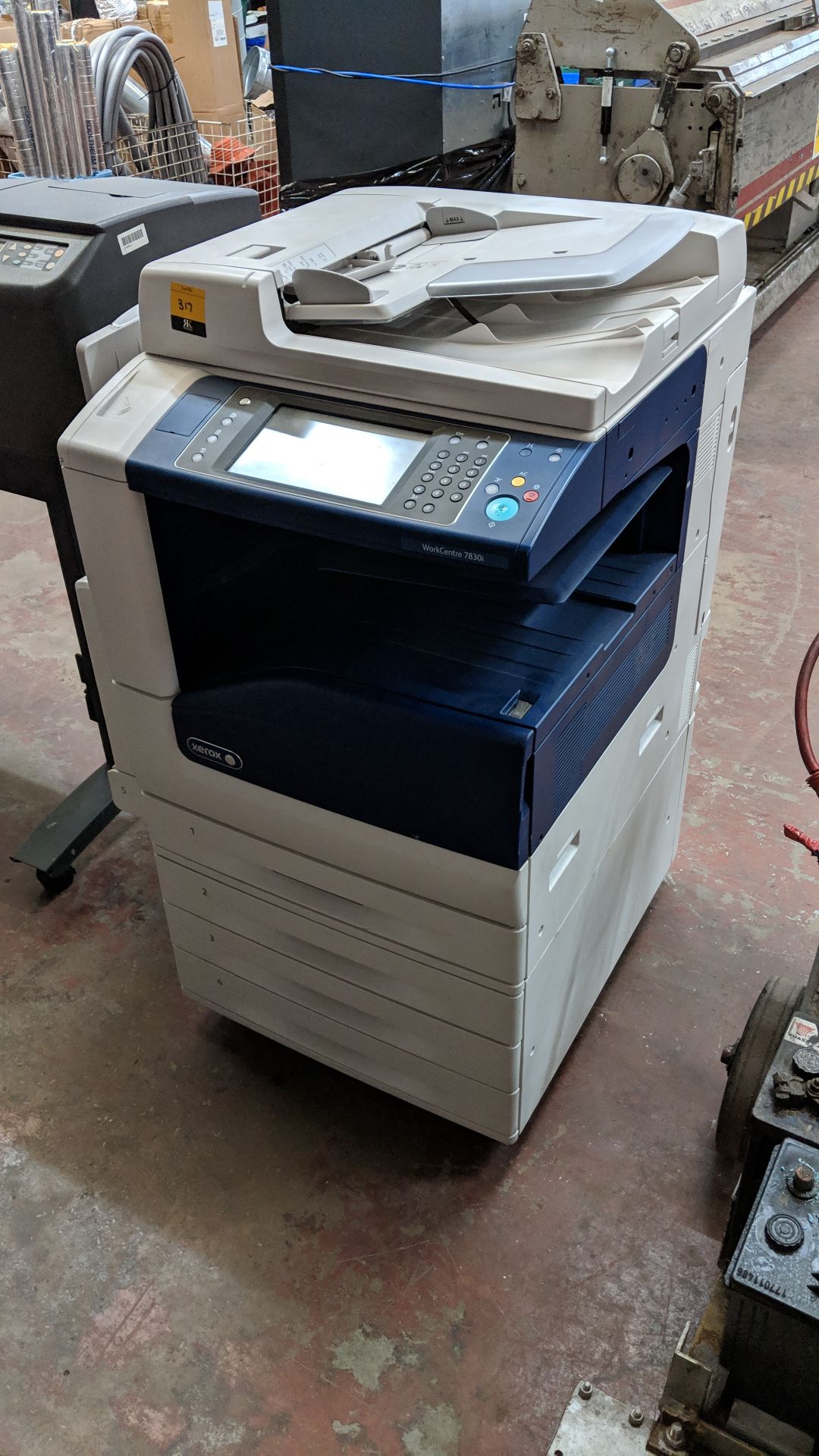 Xerox WorkCentre 7830i floor standing multifunction copier with ADF and 4 paper cassettes built into - Image 2 of 6