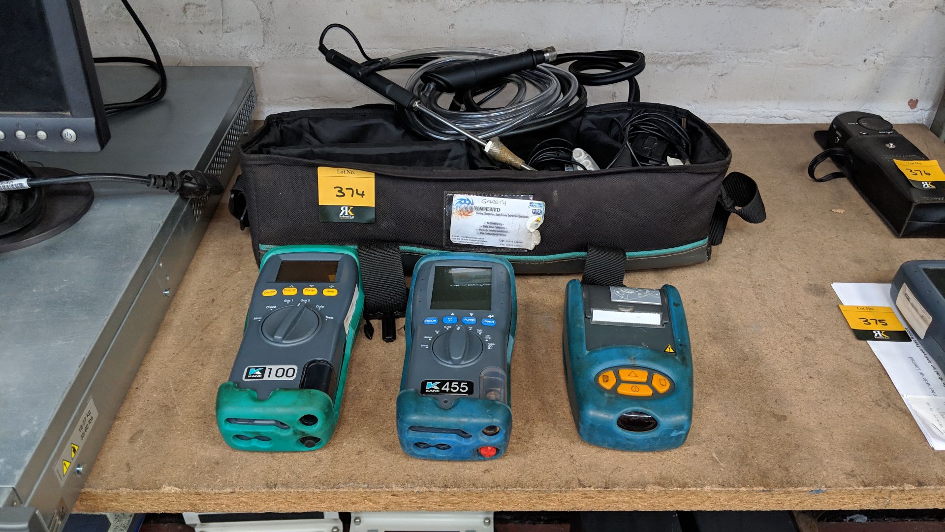 Kane combustion testing equipment lot comprising model 100 and 455 testing devices, portable - Image 2 of 5