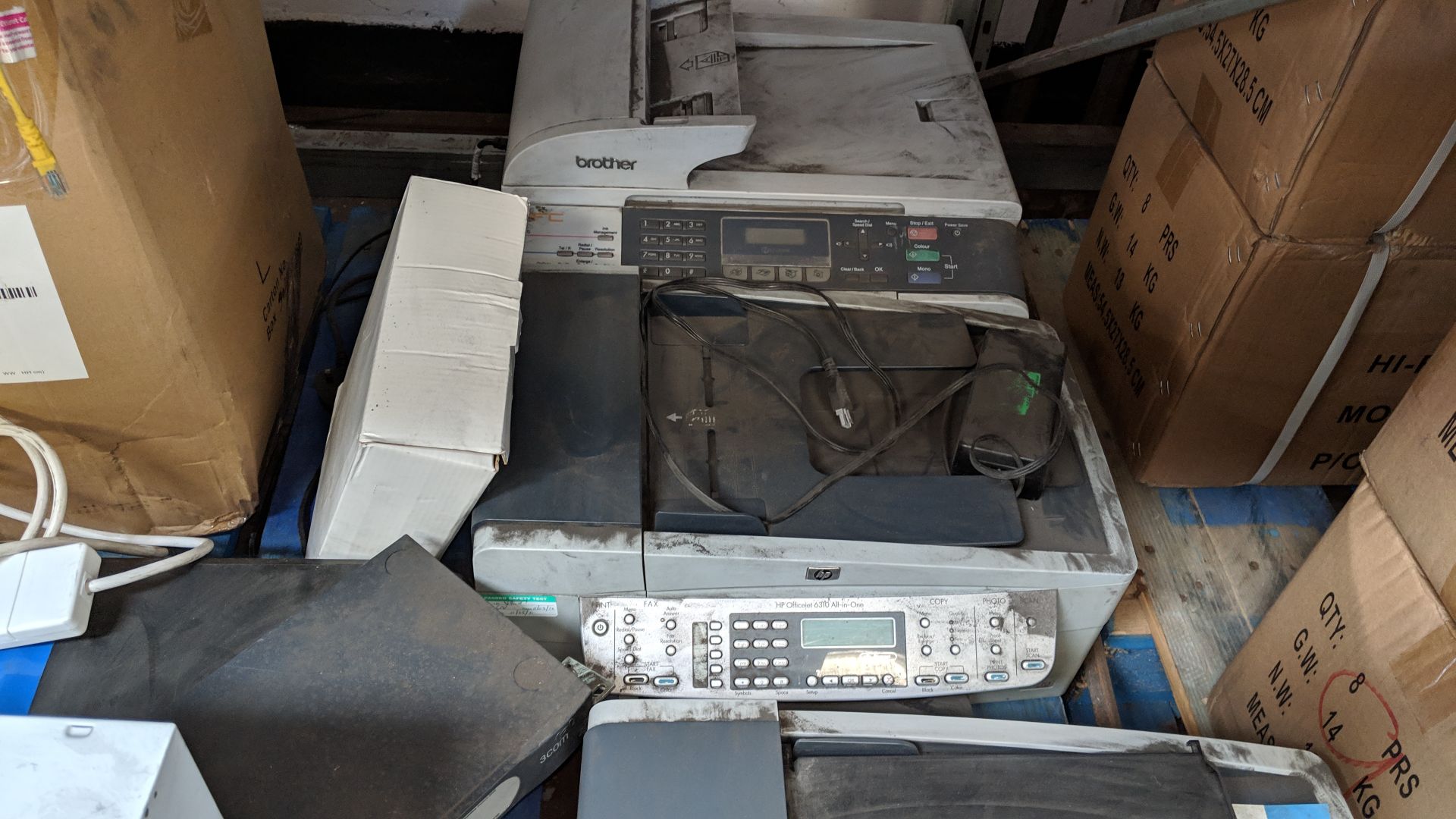 Contents of a pallet of printers and other IT equipment - pallet excluded This lot is one of a - Image 5 of 9