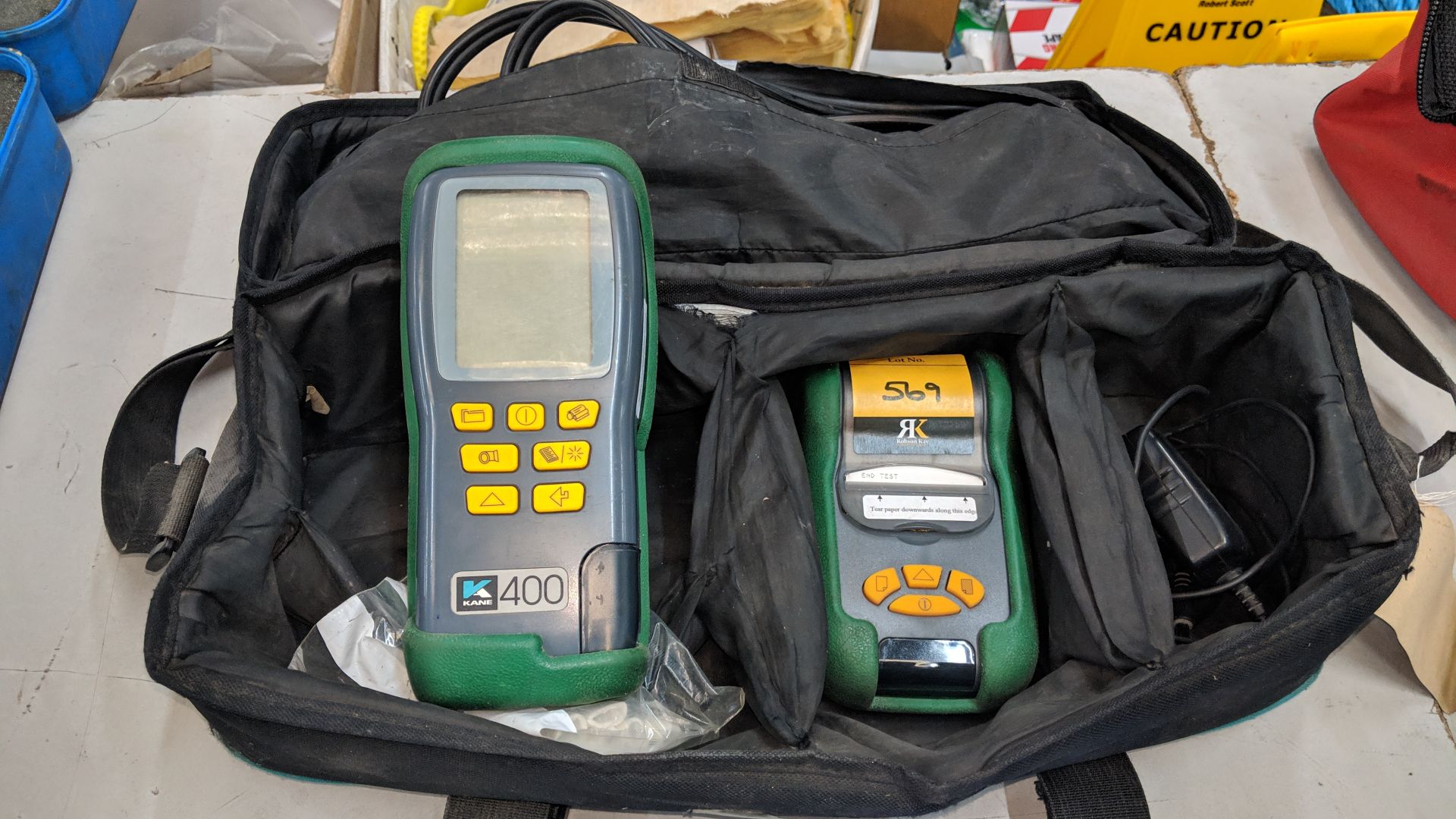 Kane 400 combustion flue gas analyser including accessories, printer and carry case This is one of a