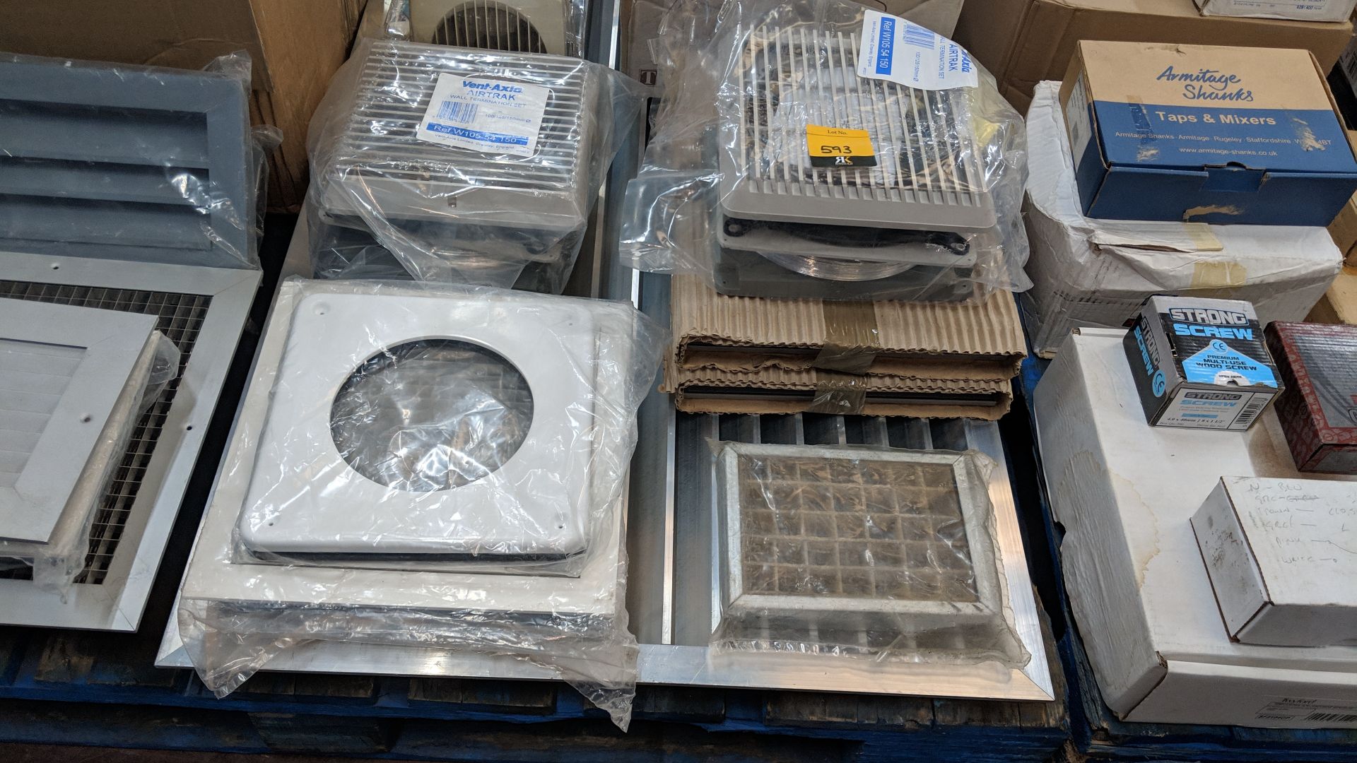 Contents of a pallet of assorted vents, fans and more - pallet excluded This is one of a number of - Image 3 of 7