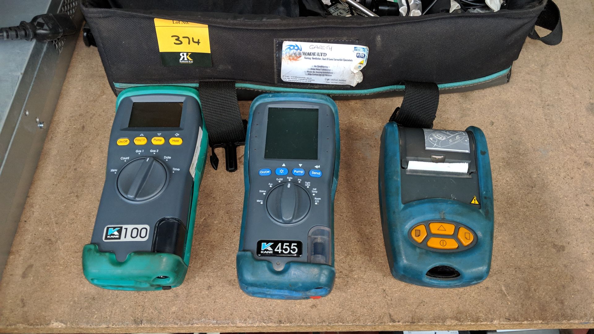 Kane combustion testing equipment lot comprising model 100 and 455 testing devices, portable - Image 3 of 5