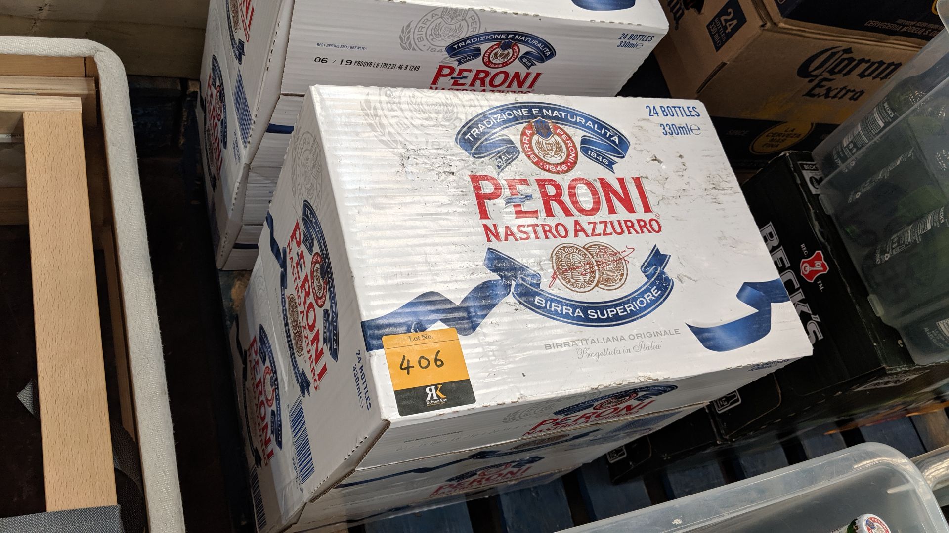 48 off 330ml bottles of Peroni beer sold under AWRS number XQAW00000101017 IMPORTANT: Please