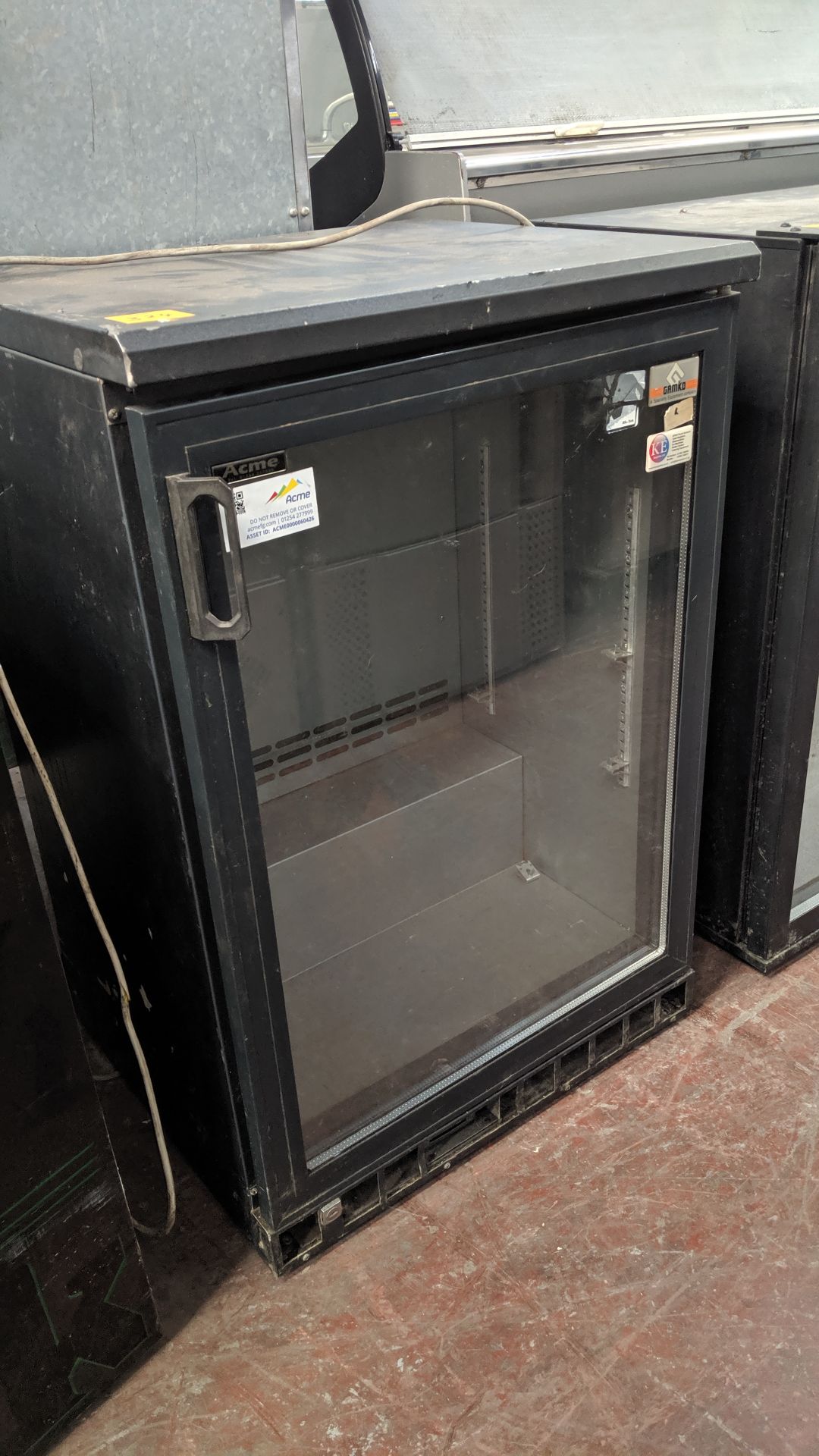 Gamko clear single door back bar/bottle fridge IMPORTANT: Please remember goods successfully bid - Image 2 of 3