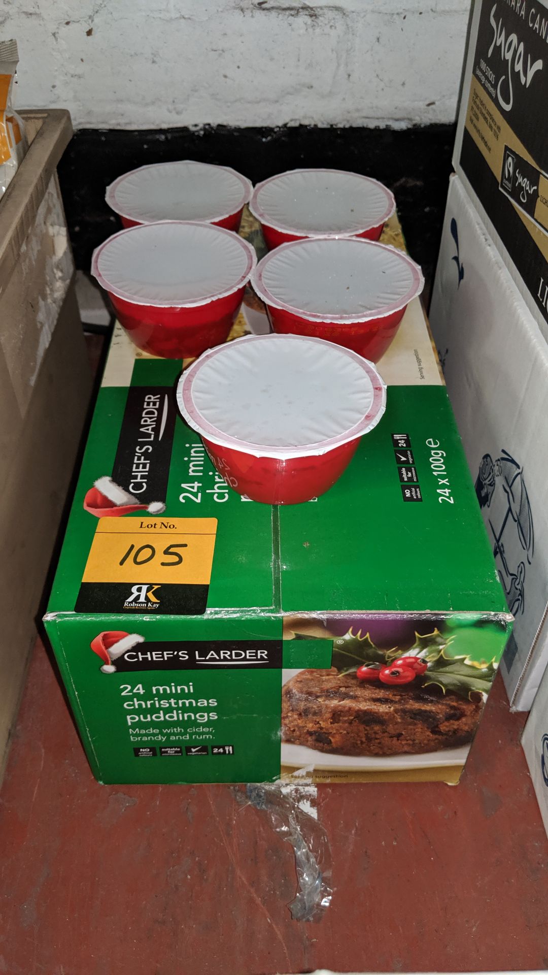 29 off Chef's Larder mini Christmas puddings IMPORTANT: Please remember goods successfully bid - Bild 2 aus 2