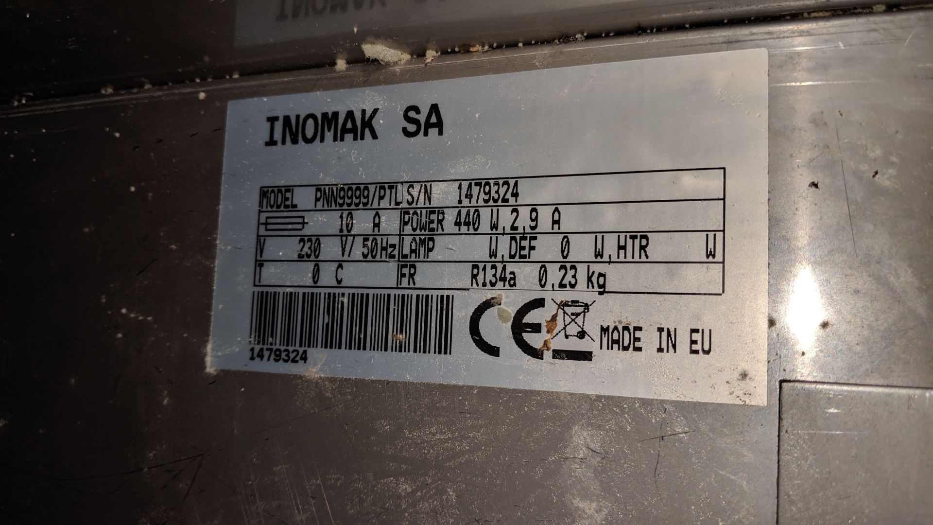 Inomak 4 door large stainless steel refrigerated prep cabinet IMPORTANT: Please remember goods - Image 4 of 4