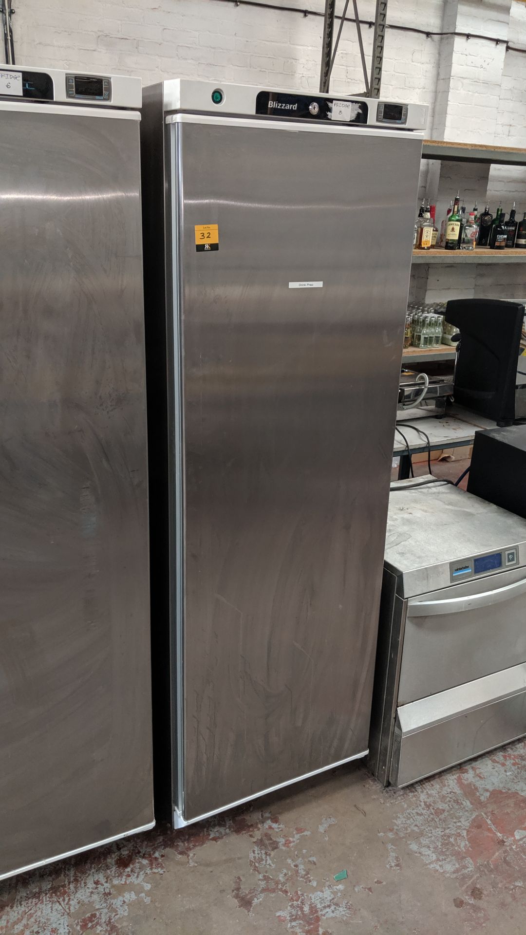 Blizzard stainless steel tall upright fridge model H400SS IMPORTANT: Please remember goods