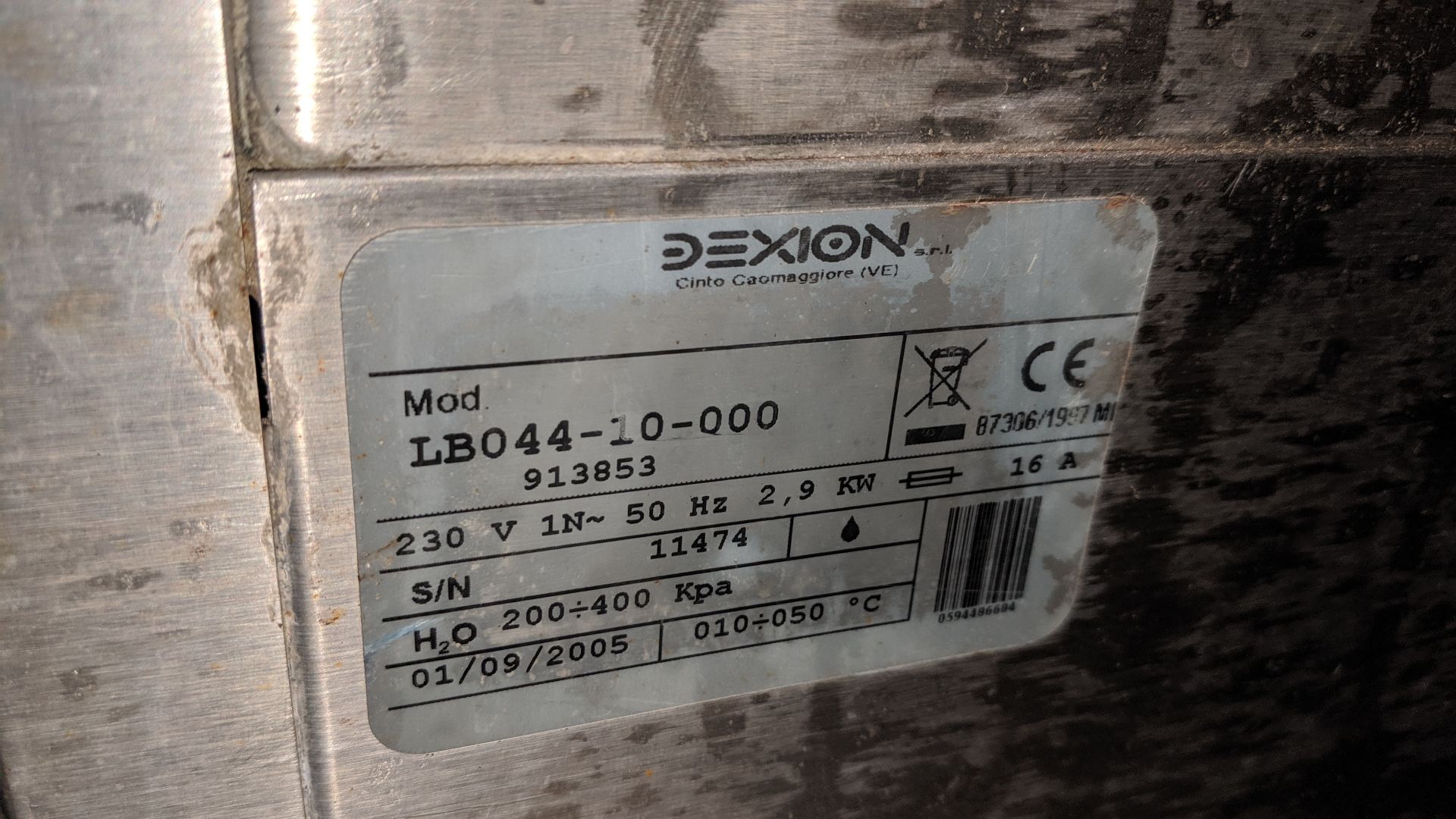 Dexion LB044-10-000 stainless steel glass washer IMPORTANT: Please remember goods successfully bid - Image 4 of 4