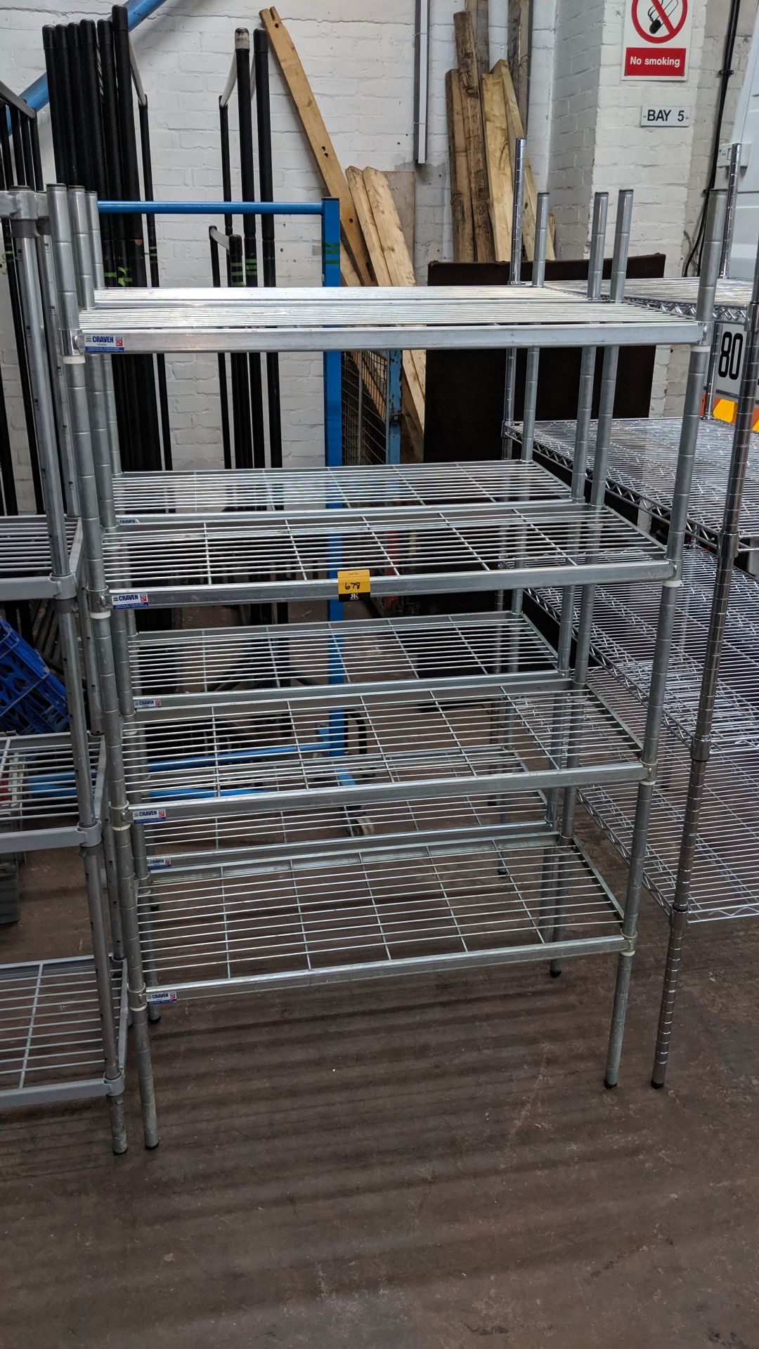 2 off freestanding bolt-free bays of racking IMPORTANT: Please remember goods successfully bid - Image 2 of 4