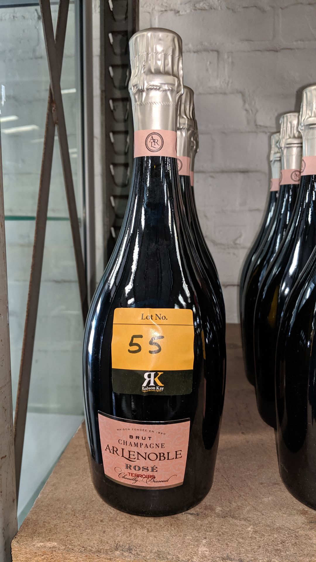 3 off 750ml bottles of AR Lenoble Rosé Terroirs Champagne sold under AWRS number XQAW00000101017 - Image 2 of 2