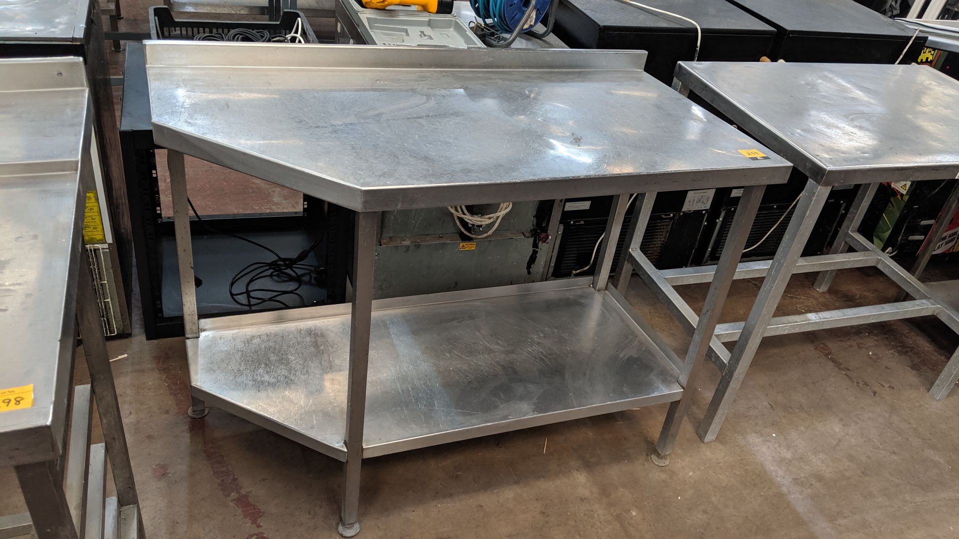 Stainless steel twin tier table IMPORTANT: Please remember goods successfully bid upon must be - Image 3 of 3