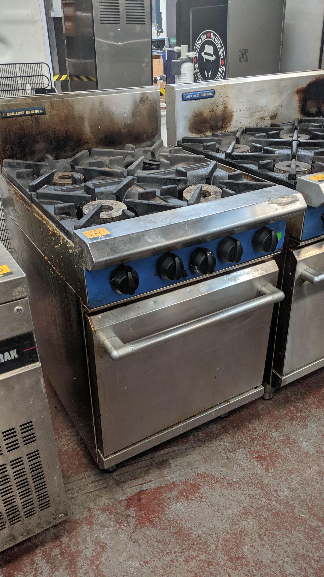 Blue Seal 4 ring gas oven - 9504DF IMPORTANT: Please remember goods successfully bid upon must be