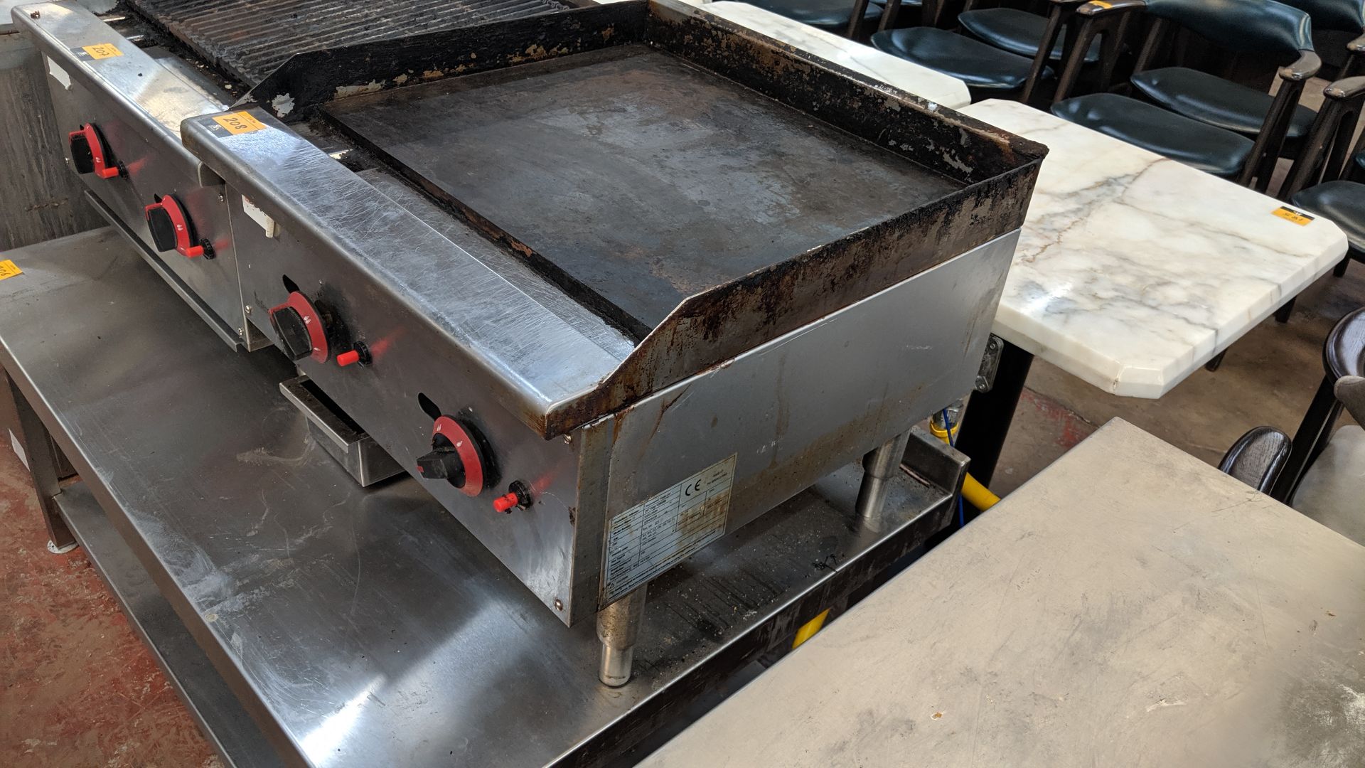 Infernus stainless steel plancha/griddle unit IMPORTANT: Please remember goods successfully bid upon - Image 3 of 4