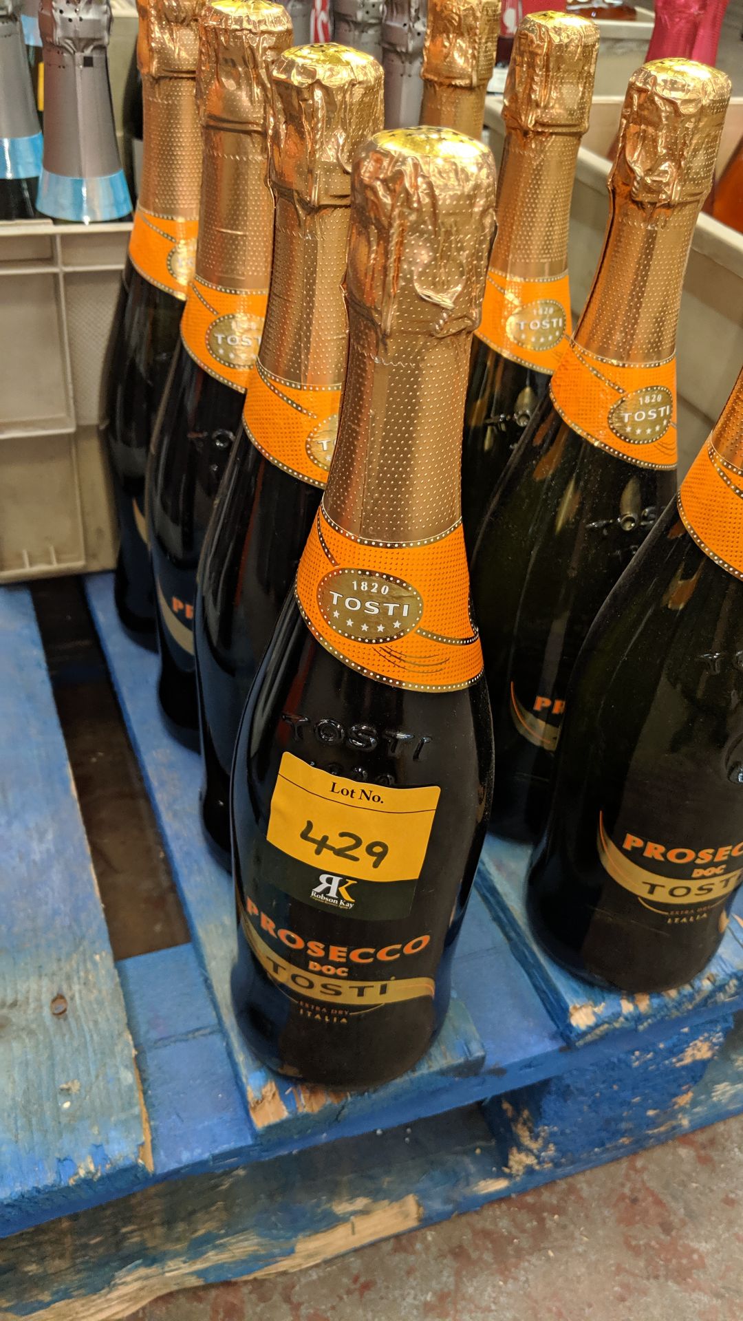 8 off 75cl bottles of Tosti extra dry DOC Italian prosecco sold under AWRS number XQAW00000101017 - Image 2 of 2