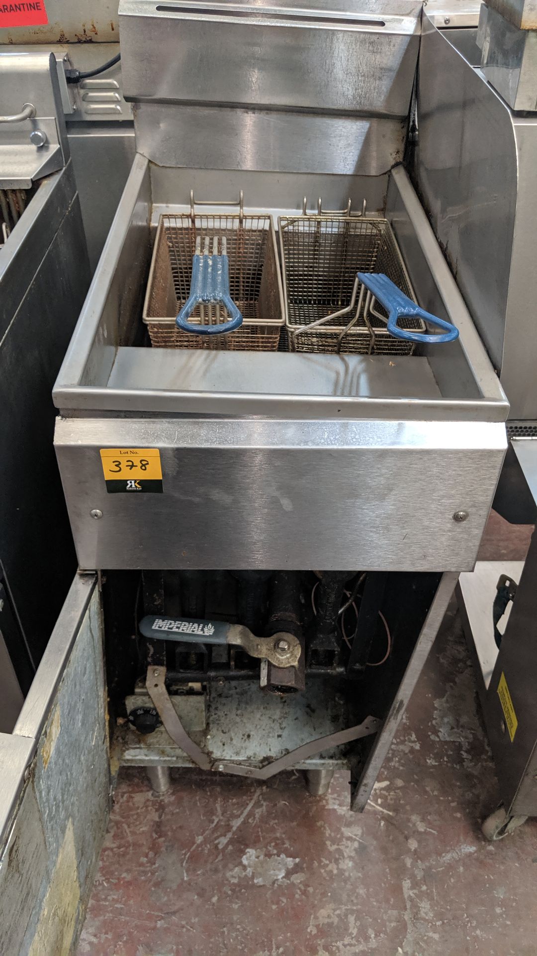 Imperial stainless steel floorstanding twin deep fat fryer IMPORTANT: Please remember goods - Image 4 of 4