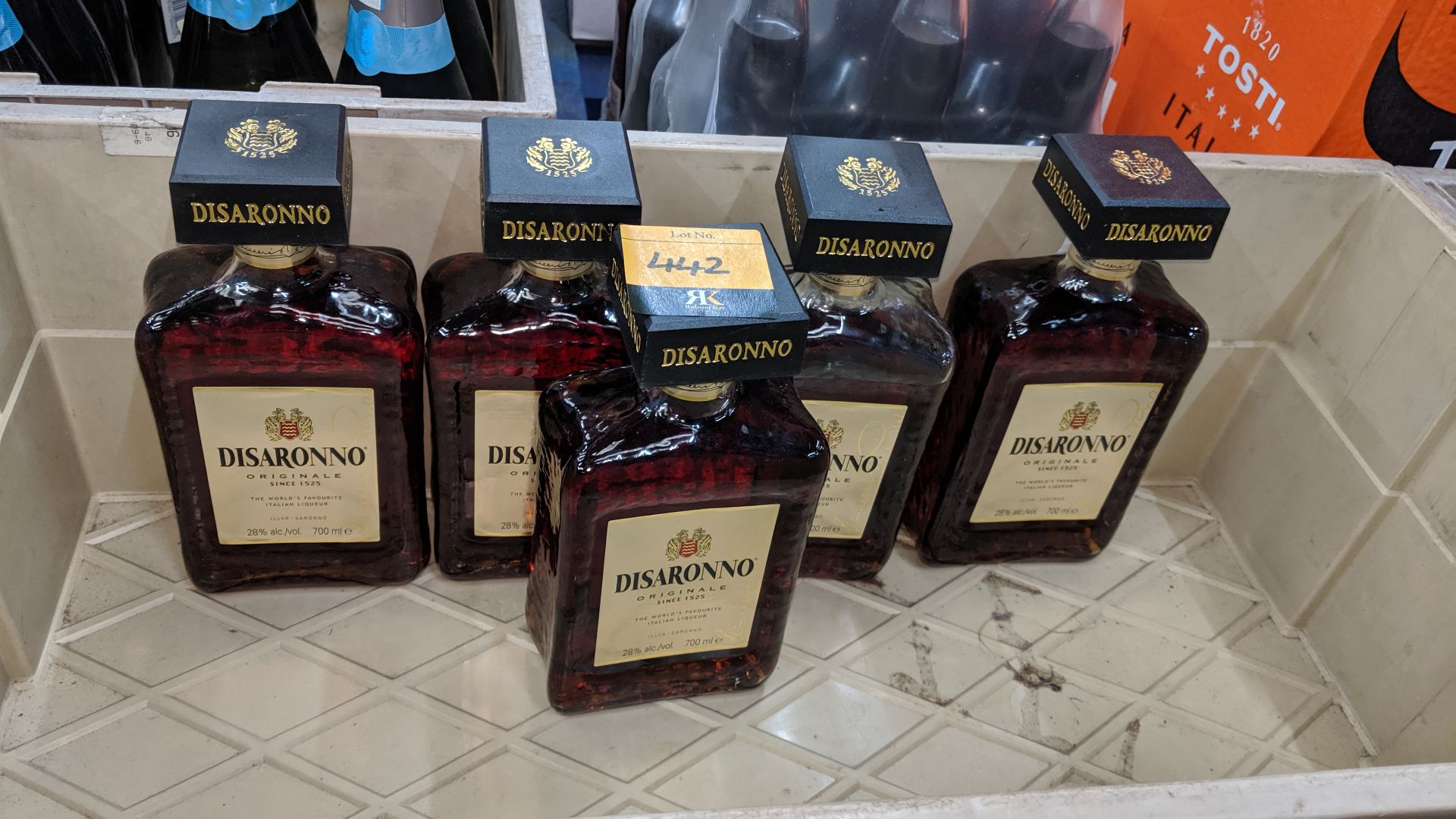 5 off 70cl bottles of Disaronno "amaretto" sold under AWRS number XQAW00000101017 - crates - Image 2 of 2
