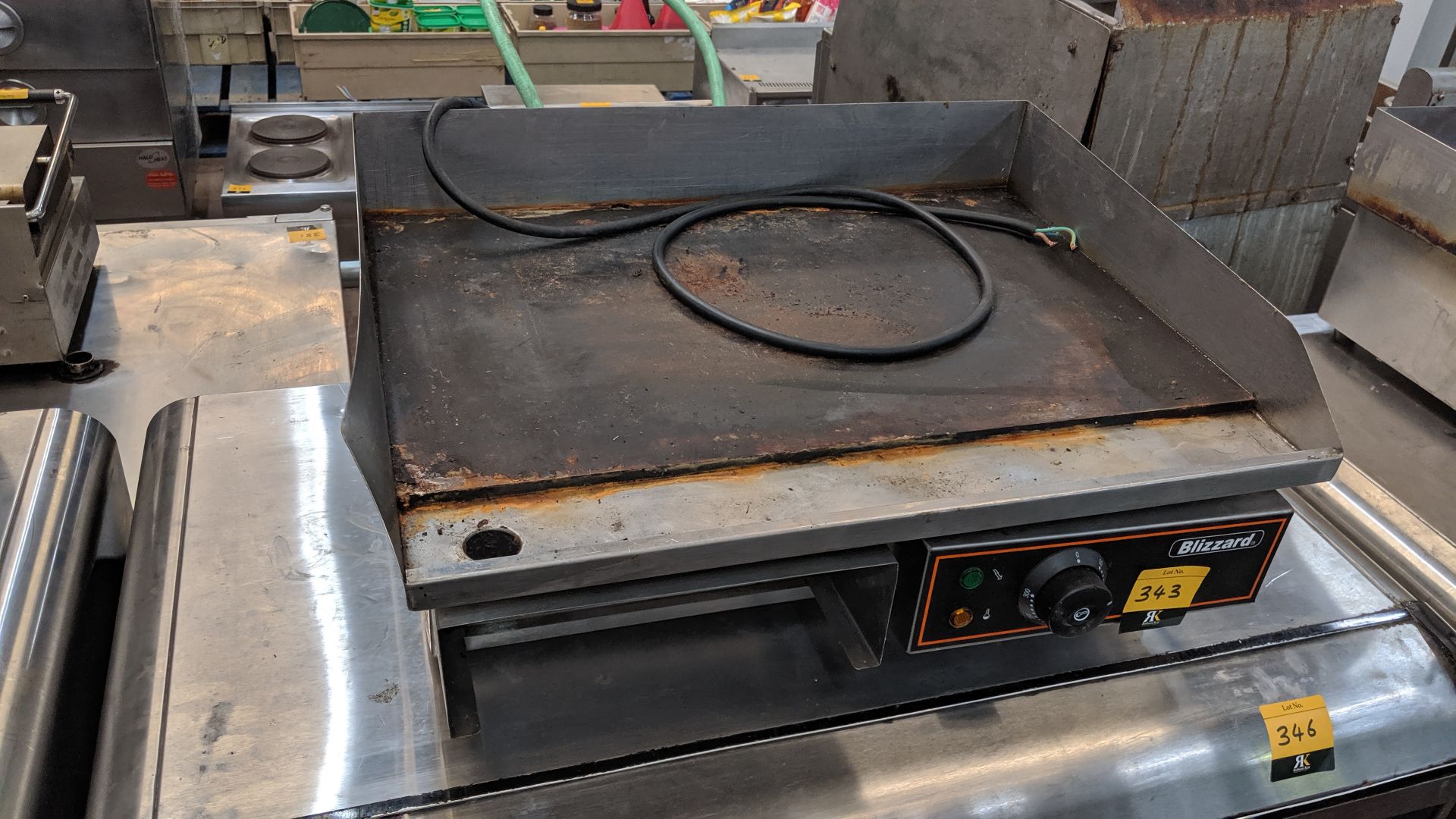 Blizzard benchtop plancha/griddle unit IMPORTANT: Please remember goods successfully bid upon must