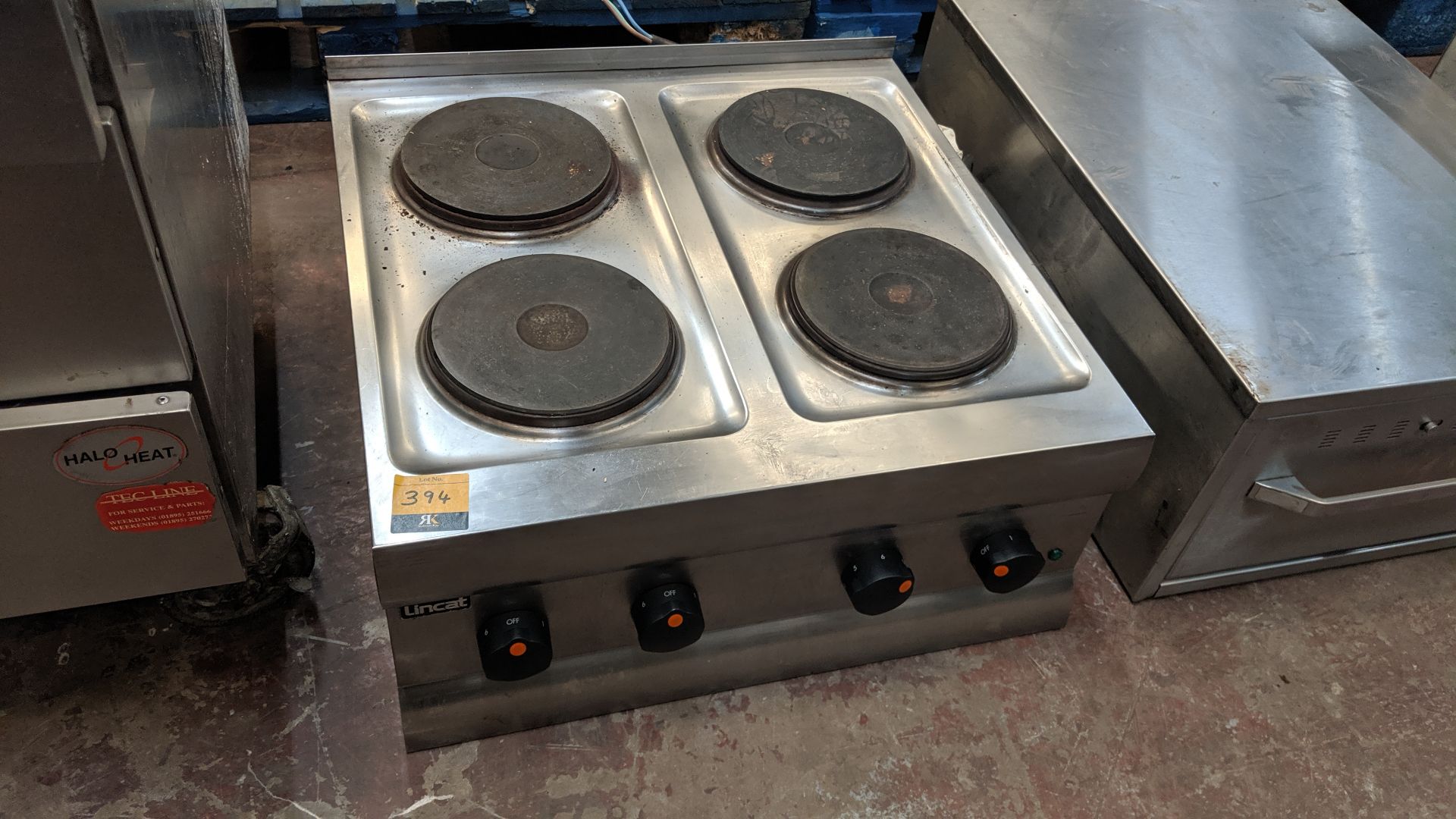Lincat stainless steel benchtop 4-ring electric hob IMPORTANT: Please remember goods successfully