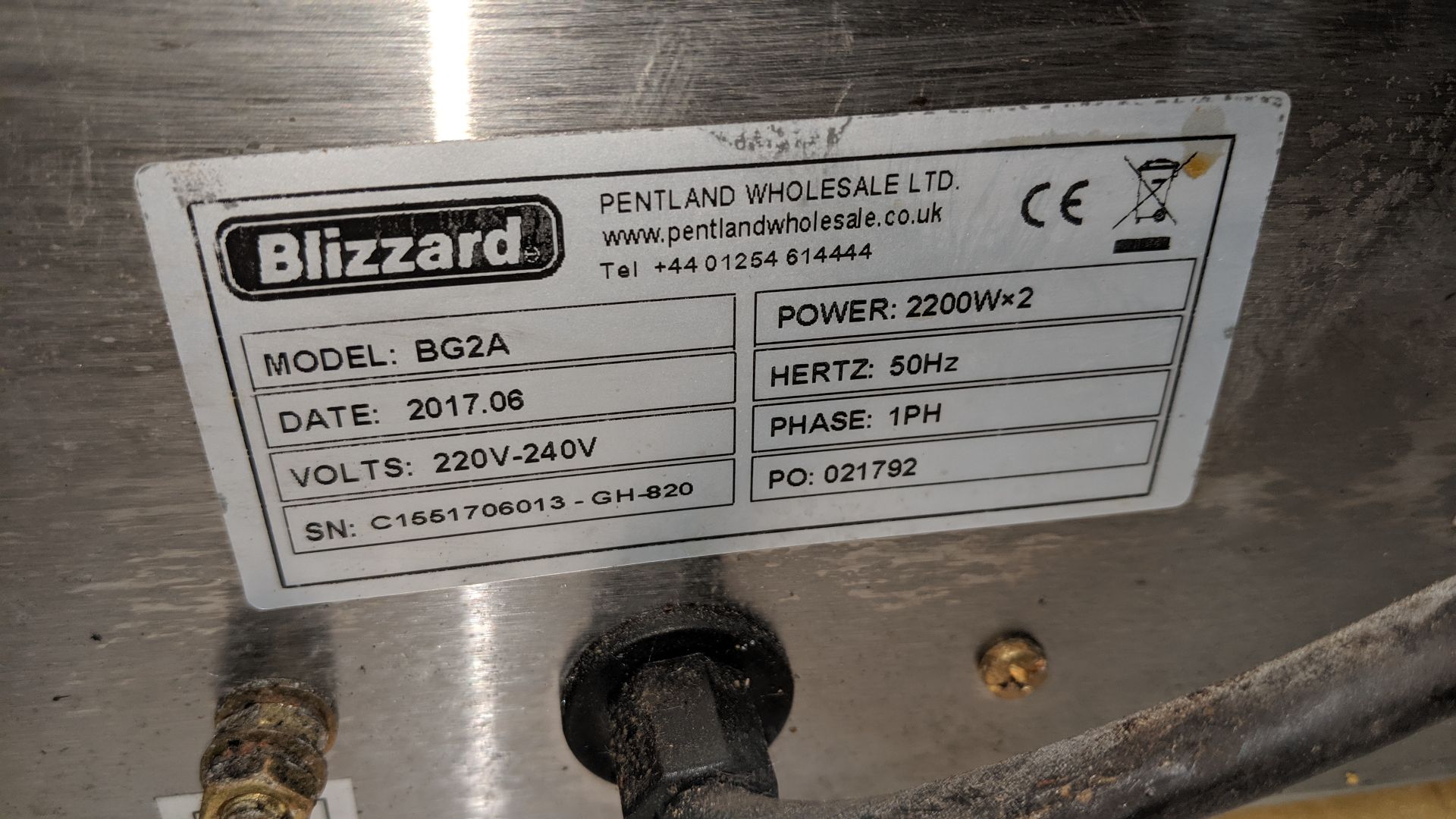 Blizzard benchtop plancha/griddle unit IMPORTANT: Please remember goods successfully bid upon must - Image 4 of 4