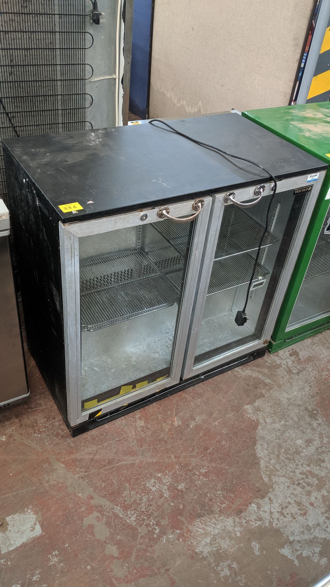 Tefcold twin clear door back bar/bottle fridge IMPORTANT: Please remember goods successfully bid - Image 2 of 3