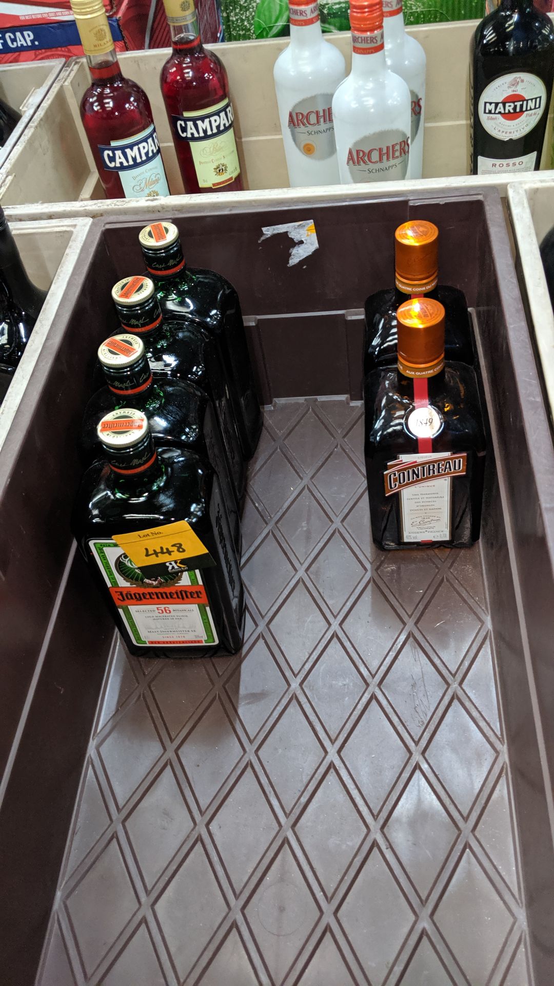 4 off 70cl bottles of Jagermeister plus 2 off 70cl bottles of Cointreau liqueur sold under AWRS