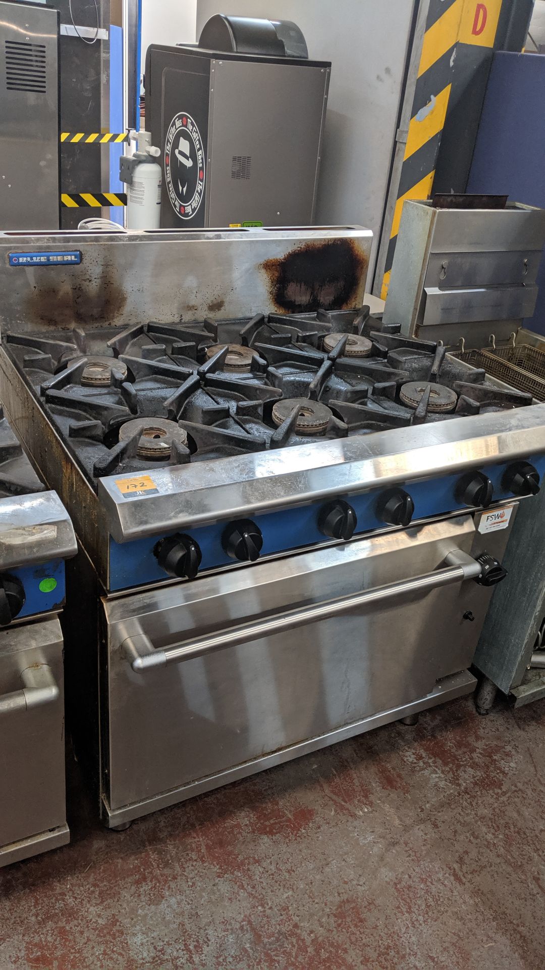 Blue Seal 6 ring gas oven - 9506DF IMPORTANT: Please remember goods successfully bid upon must be