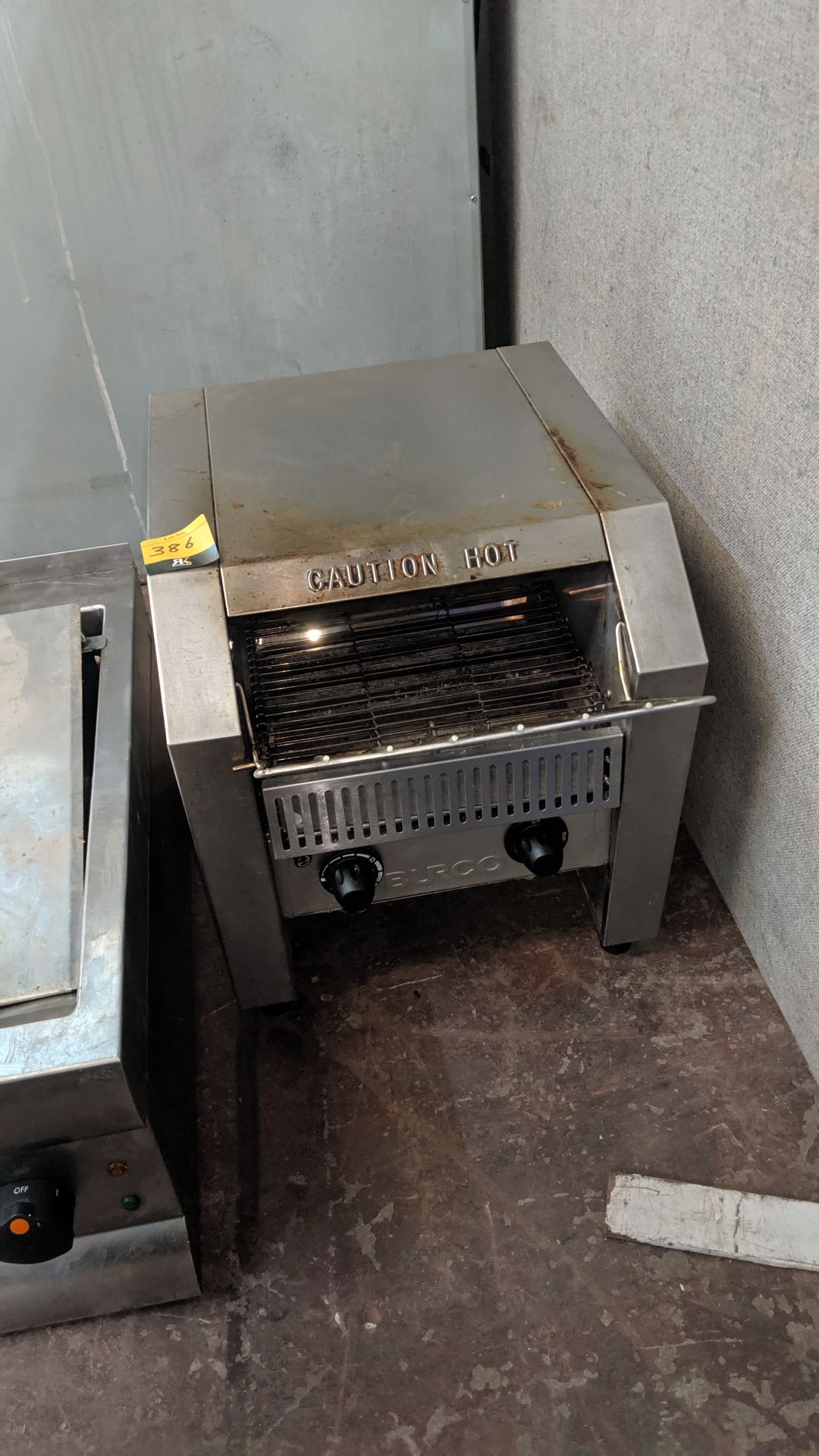 Burco stainless steel benchtop commercial conveyor toaster IMPORTANT: Please remember goods - Image 2 of 4