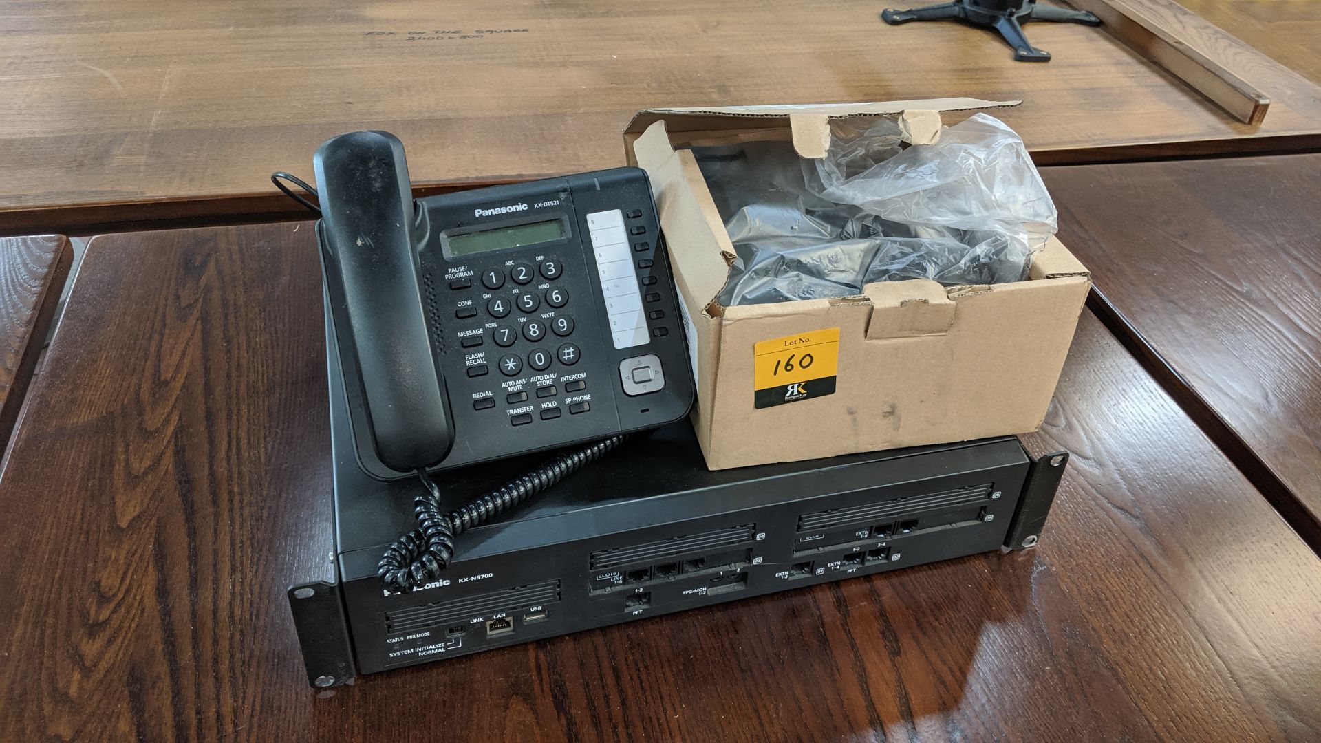 Panasonic telephone equipment comprising model KX-NS700 rack mountable controller plus 2 off model