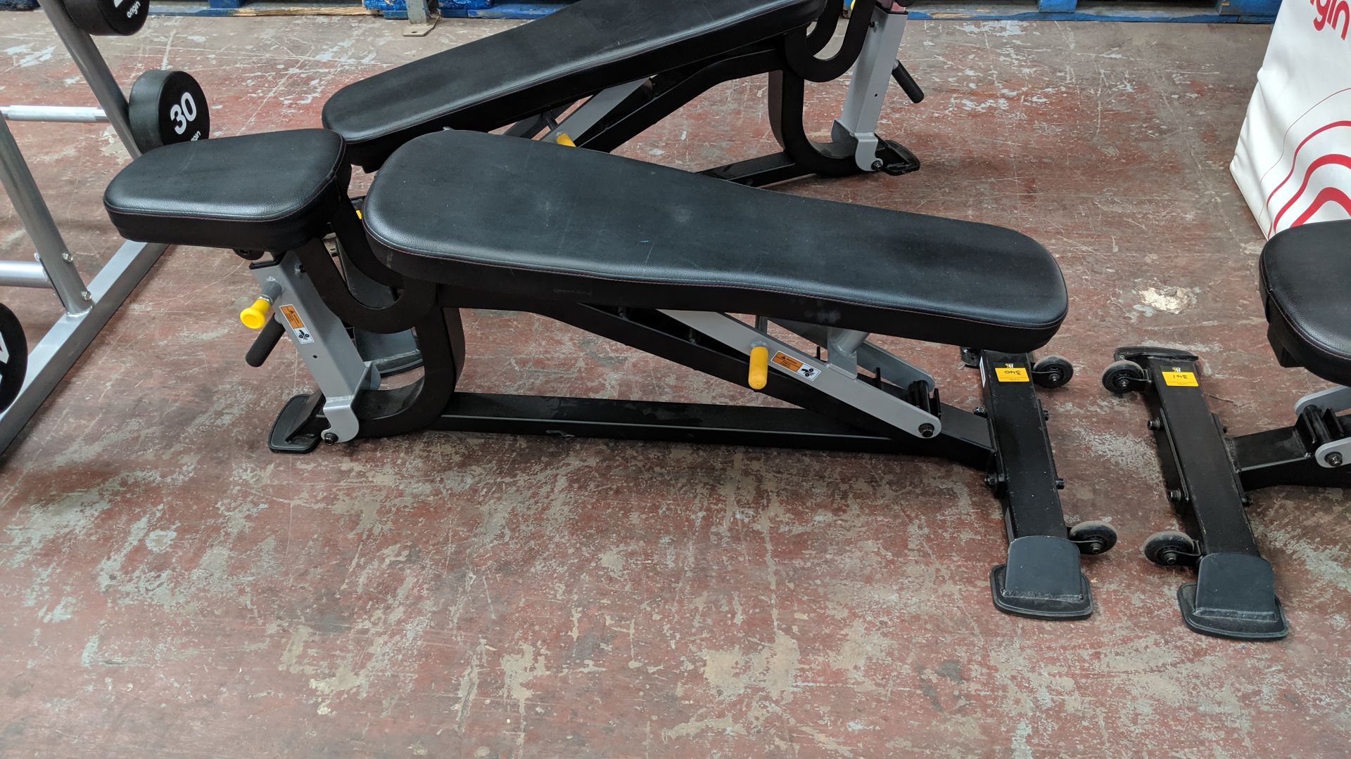 Origin Fitness multi-adjustable bench (-10 to 80°) in black and silver Lots 336 - 365 consist of gym - Image 4 of 4