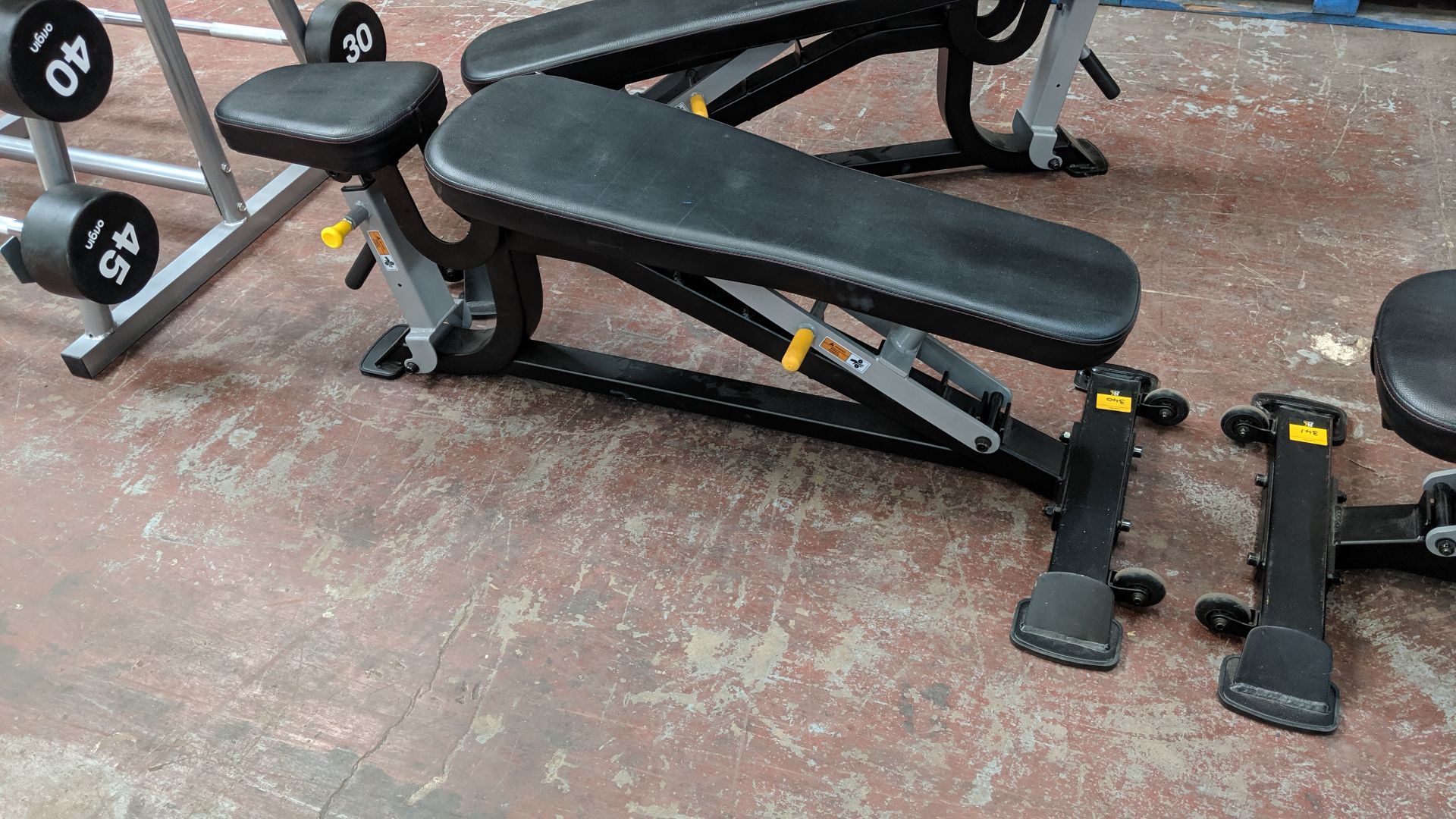 Origin Fitness multi-adjustable bench (-10 to 80°) in black and silver Lots 336 - 365 consist of gym - Image 3 of 4