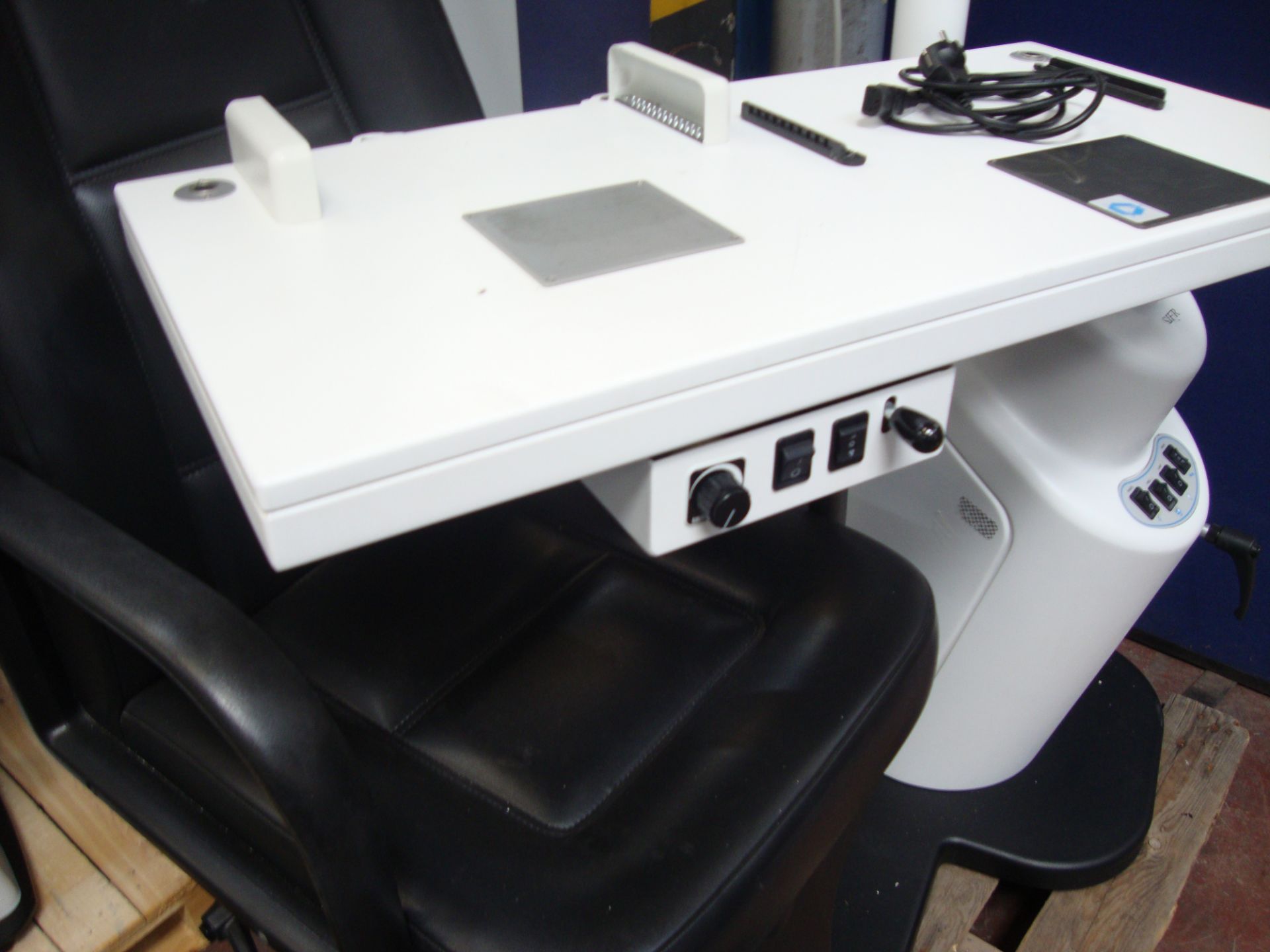 Combi unit testing chair & table. Please note that this sale consists of a large number of testing - Image 4 of 6