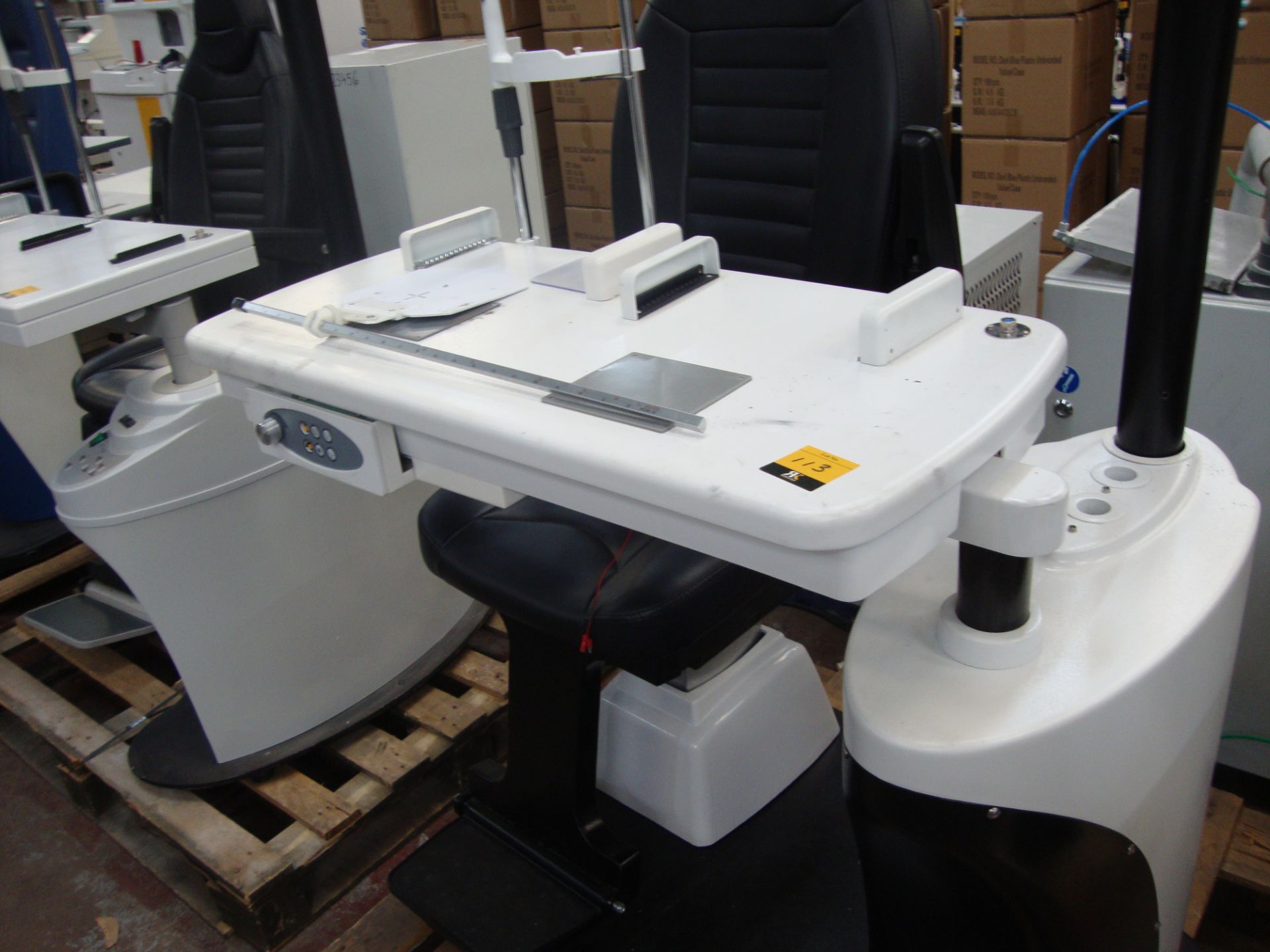 Combi unit testing chair & table. Please note that this sale consists of a large number of testing - Image 2 of 4