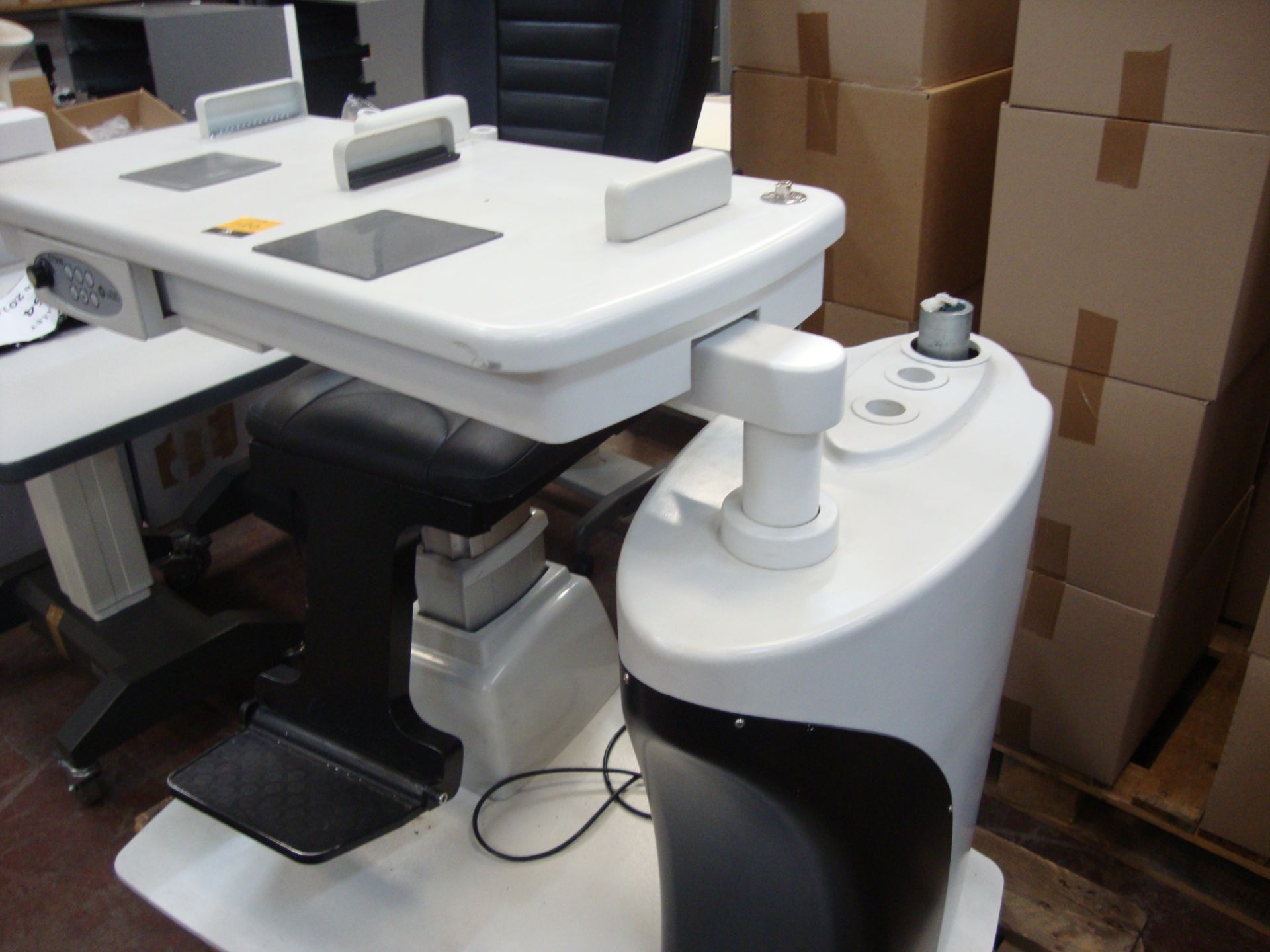 Combi unit testing chair & table. Please note that this sale consists of a large number of testing - Image 2 of 4