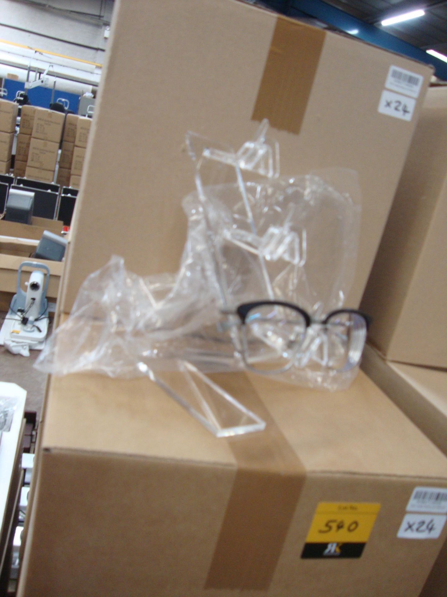 9 boxes containing a total of approx. 110 acrylic freestanding display stands capable of - Image 2 of 2