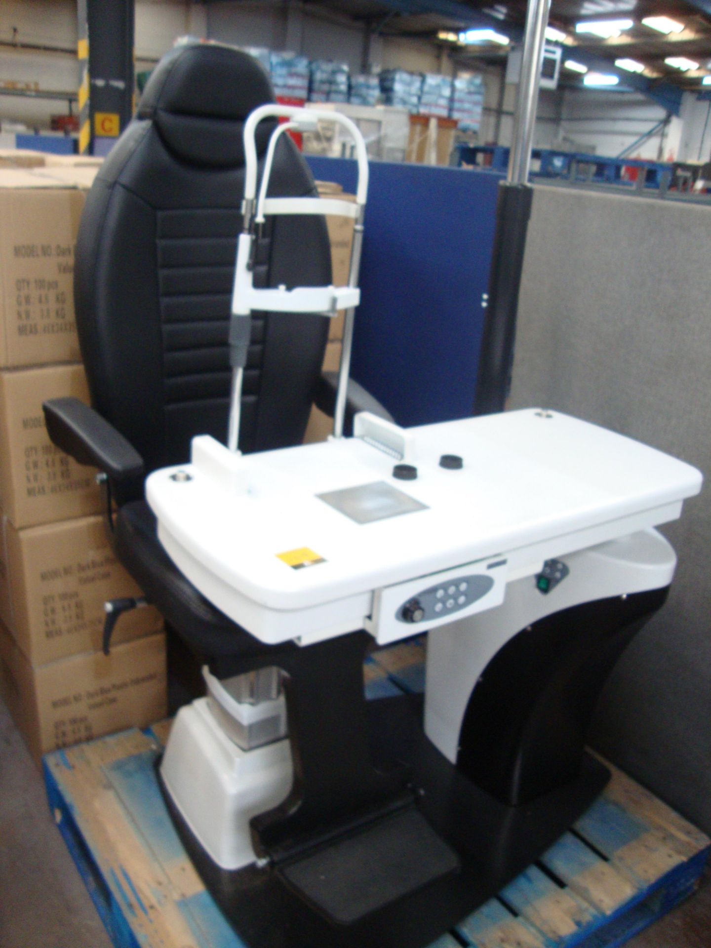 Combi unit testing chair & table. Please note that this sale consists of a large number of testing