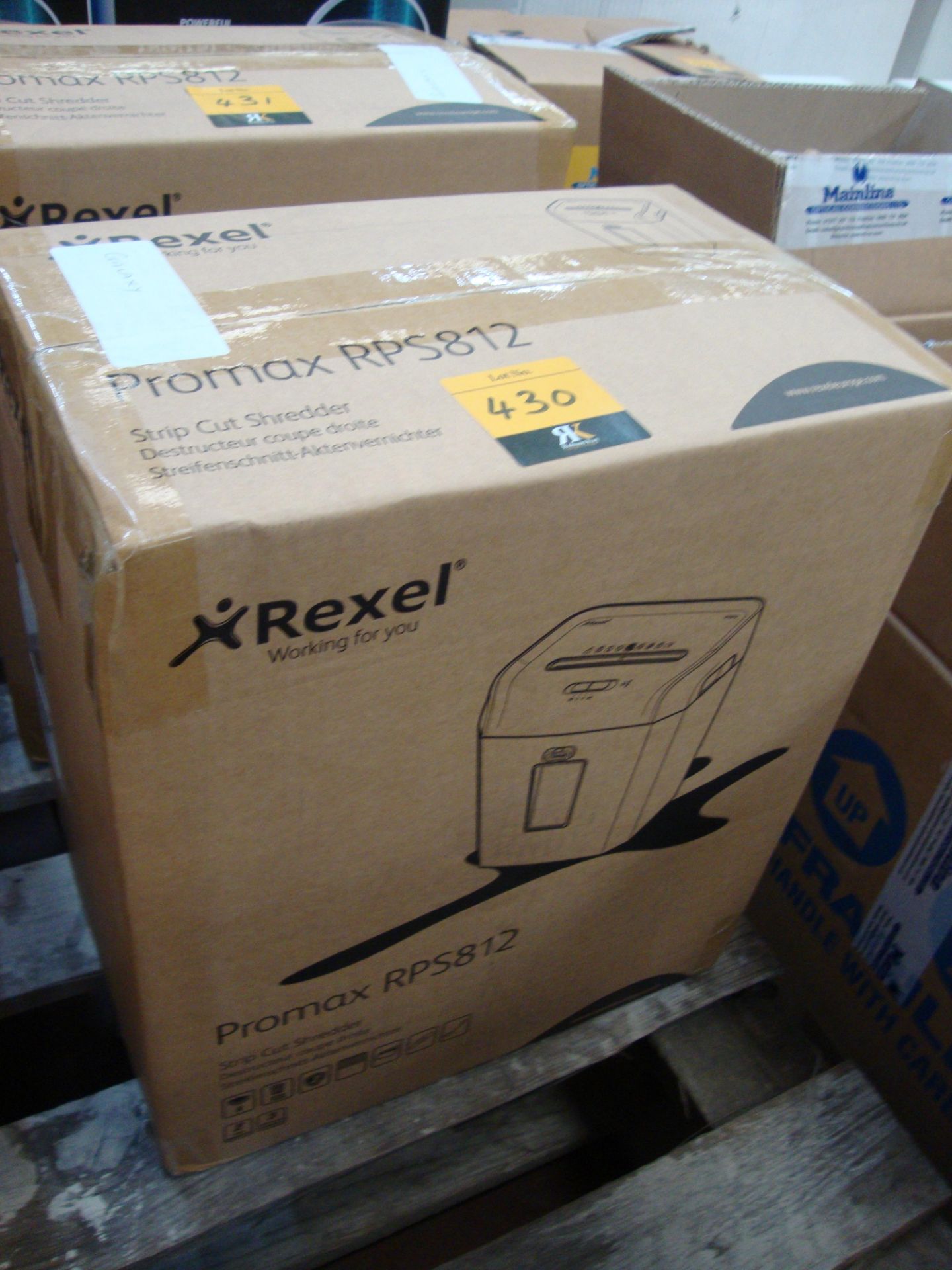 Rexel paper/office shredder model Promax RPS812 - appears boxed, new and unused All the lots in this - Image 2 of 2