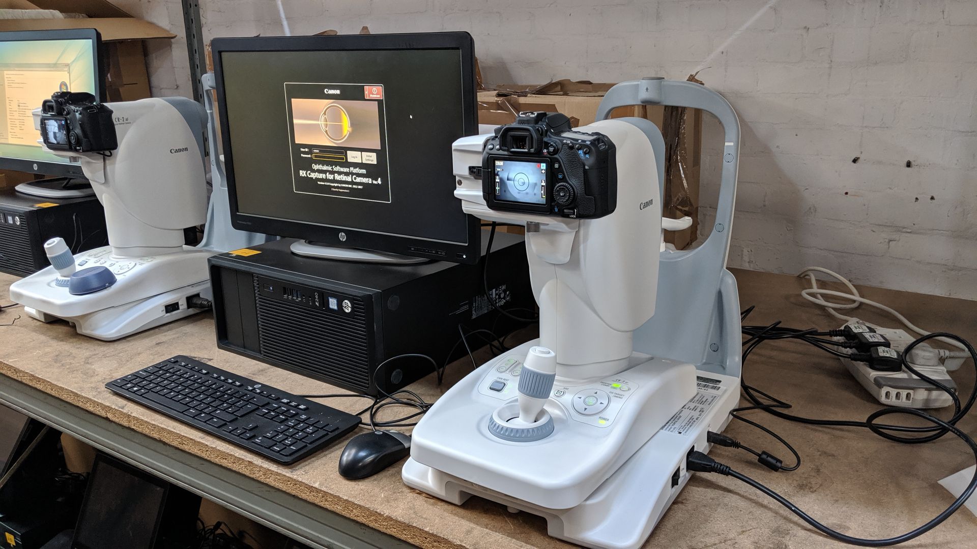 Fundus Camera set-up comprising Canon model CR-2AF digital retinal camera (incorporating Canon EOS