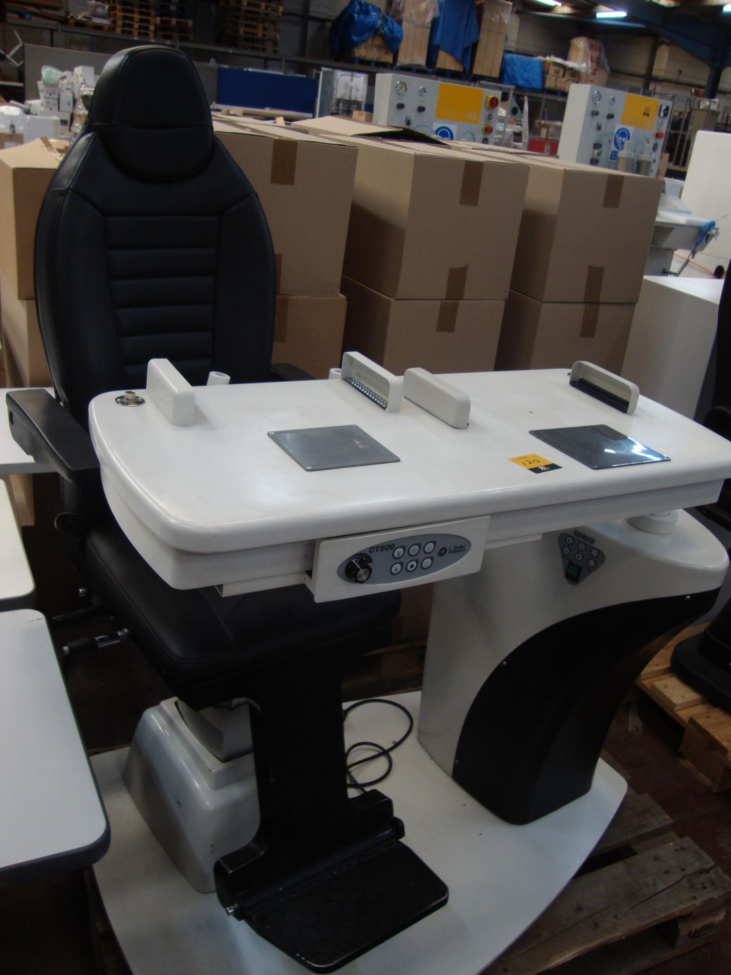 Combi unit testing chair & table. Please note that this sale consists of a large number of testing - Image 3 of 4