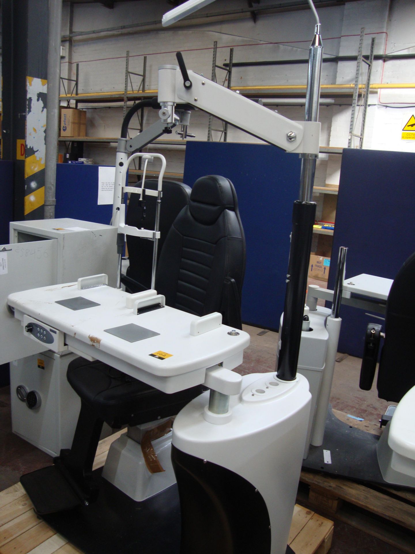 Combi unit testing chair & table. Please note that this sale consists of a large number of testing