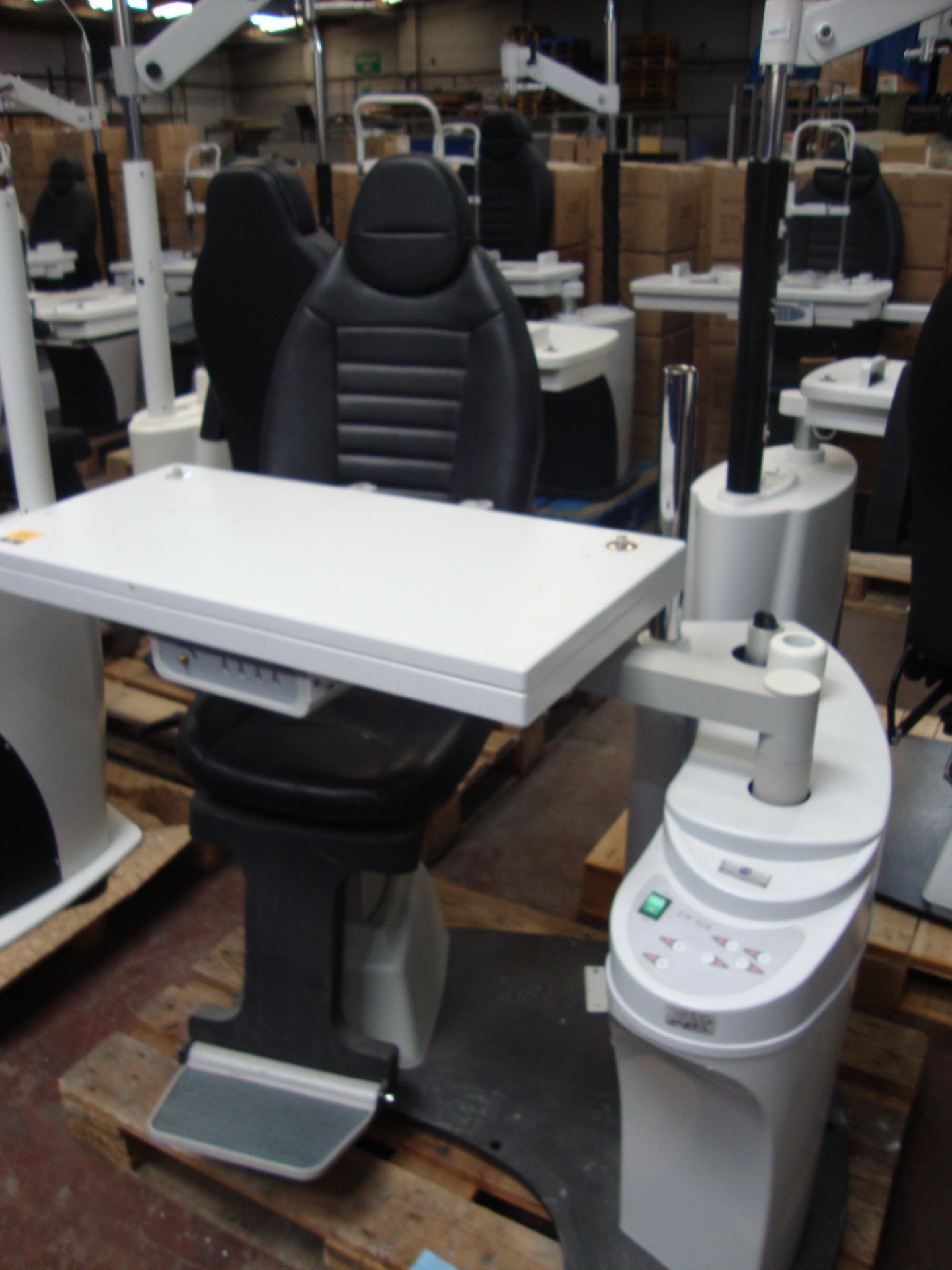 Combi unit testing chair & table. Please note that this sale consists of a large number of testing