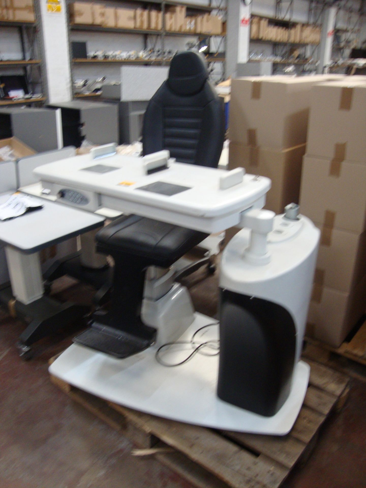 Combi unit testing chair & table. Please note that this sale consists of a large number of testing