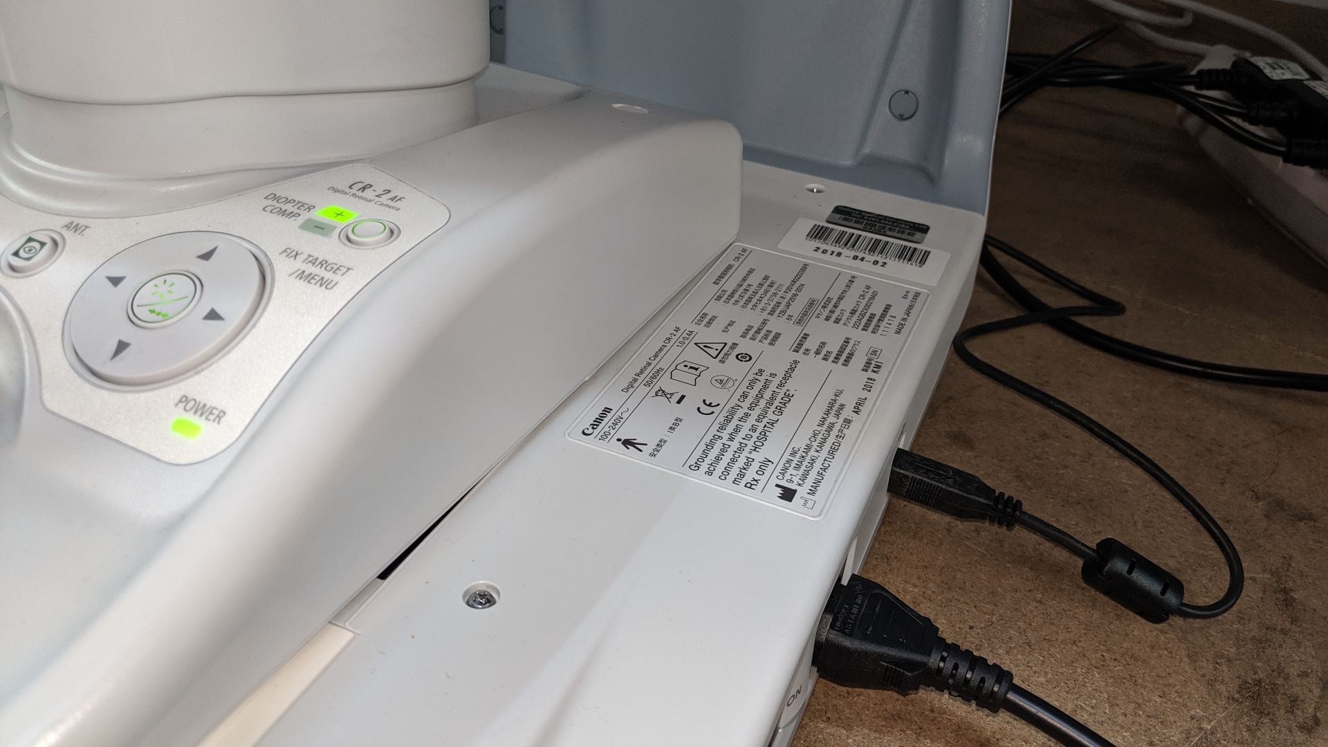 Fundus Camera set-up comprising Canon model CR-2AF digital retinal camera (incorporating Canon EOS - Image 13 of 15