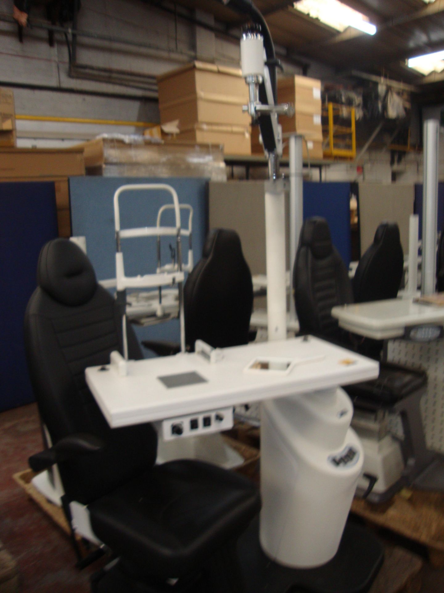 Combi unit testing chair & table. Please note that this sale consists of a large number of testing