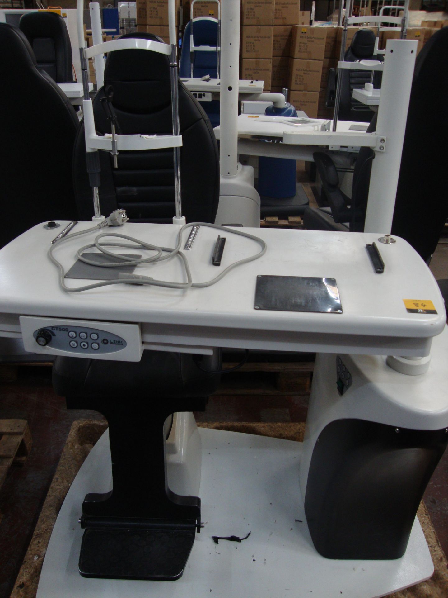 Combi unit testing chair & table. Please note that this sale consists of a large number of testing