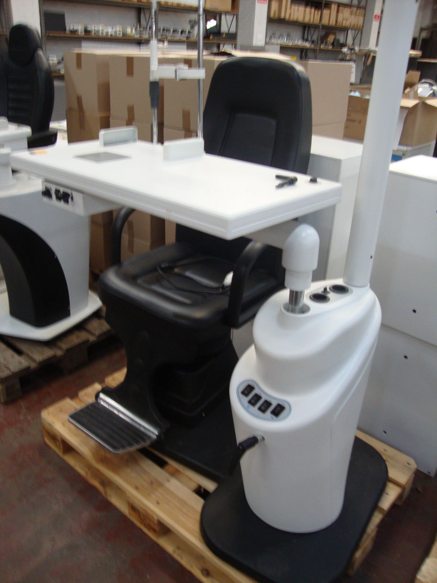 Combi unit testing chair & table. Please note that this sale consists of a large number of testing - Image 3 of 4